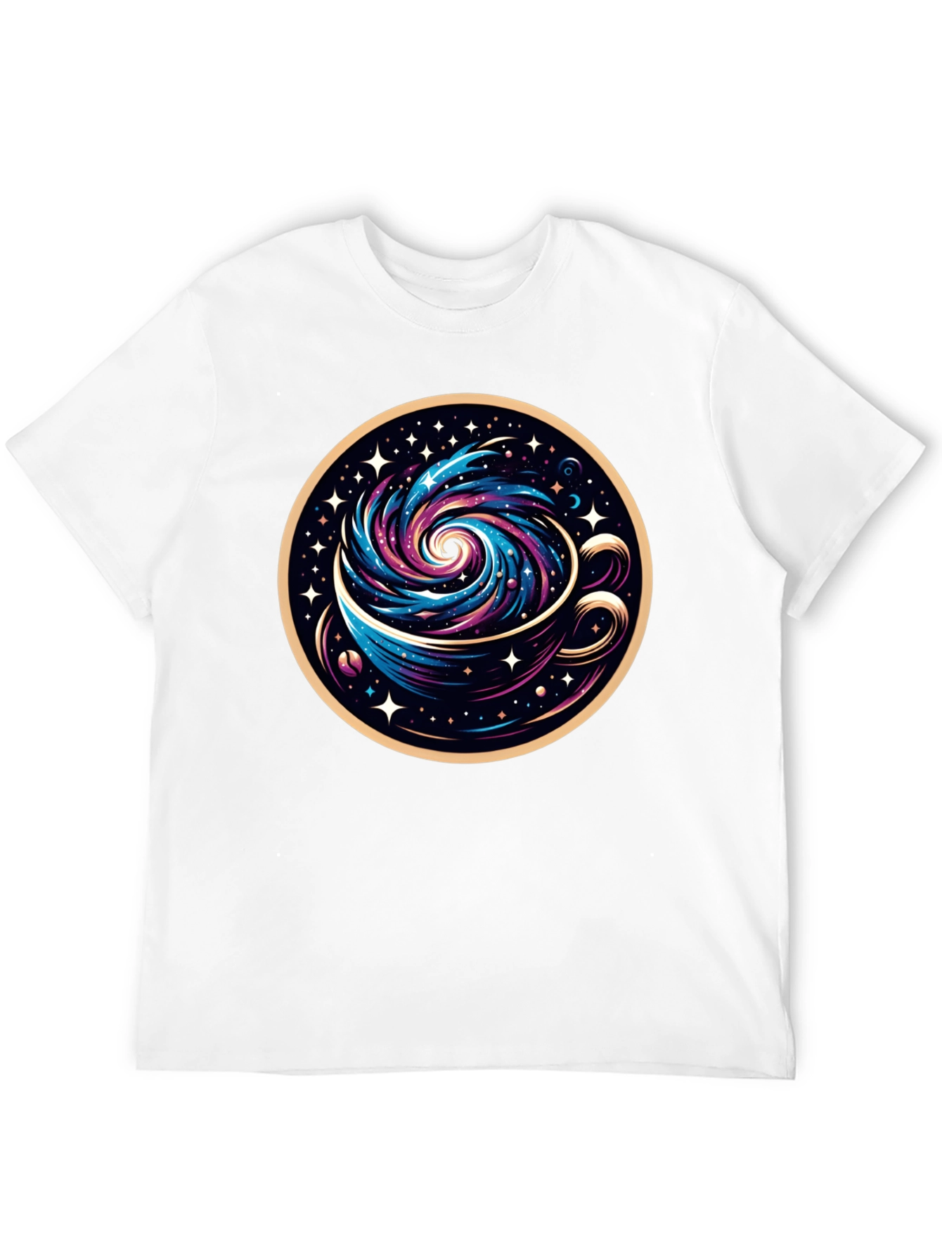 Galaxy Coffee Tee - Cosmic Brew Graphic T-Shirt
