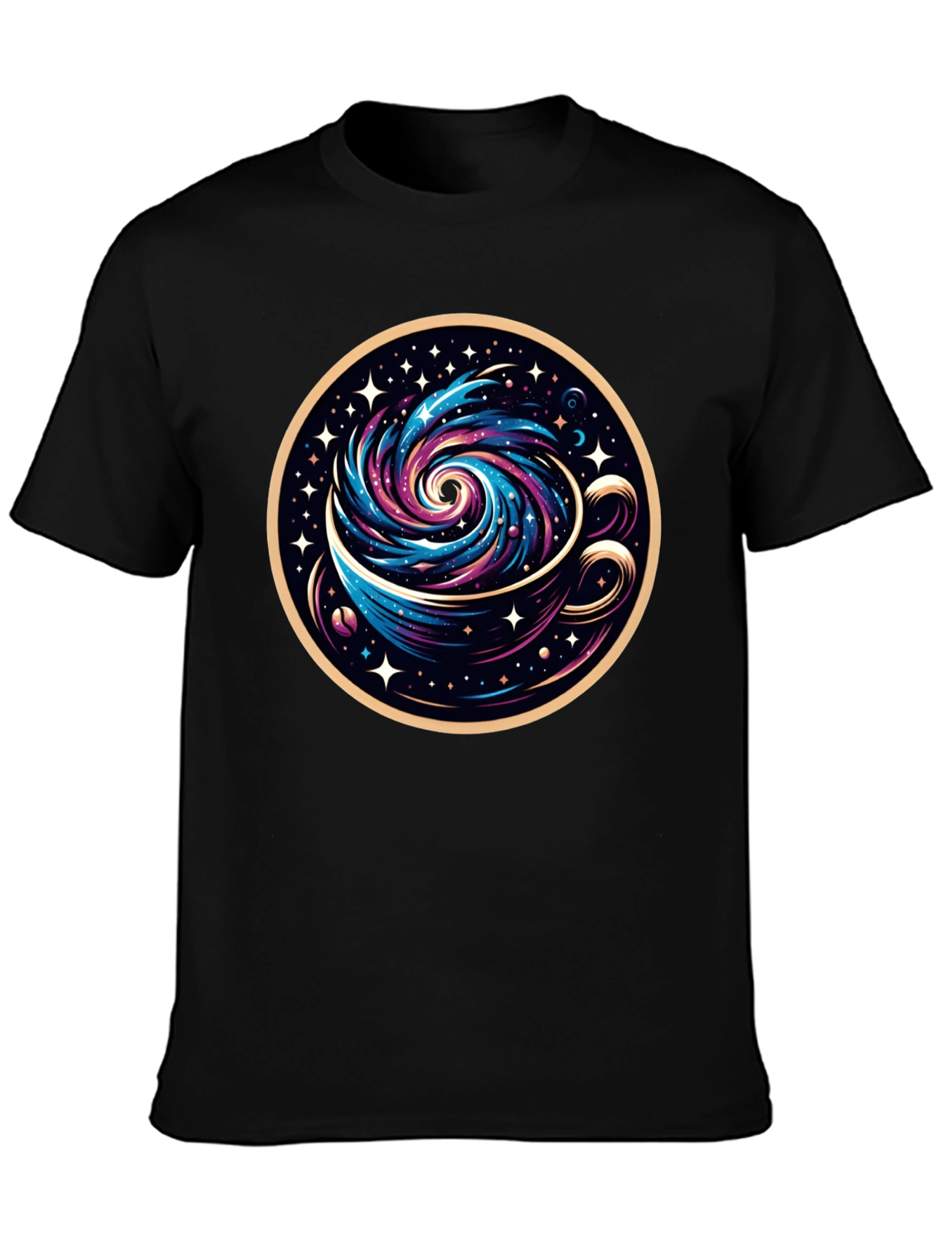 Galaxy Coffee Tee - Cosmic Brew Graphic T-Shirt