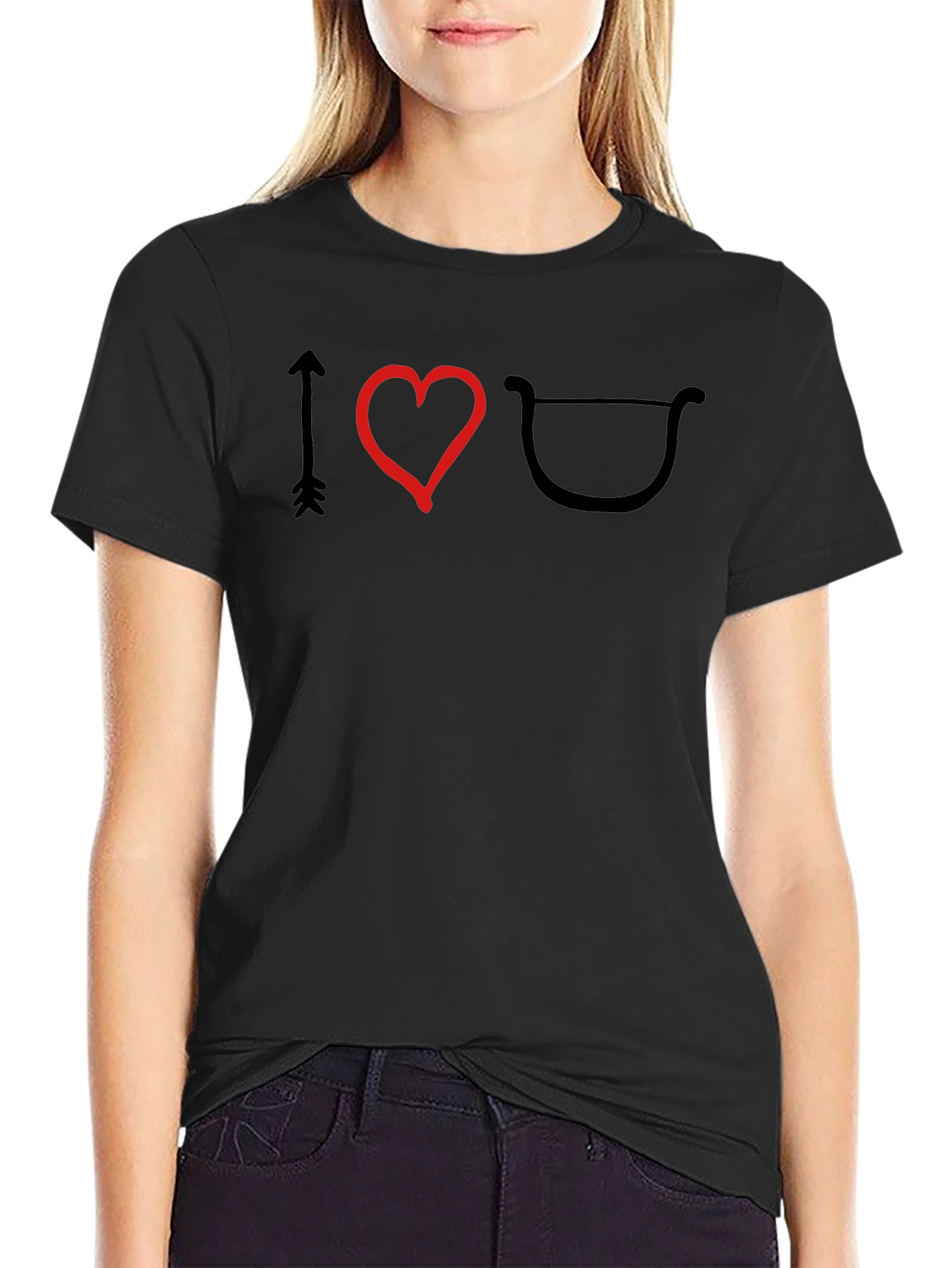 I Heart Archery T-Shirt - Black
