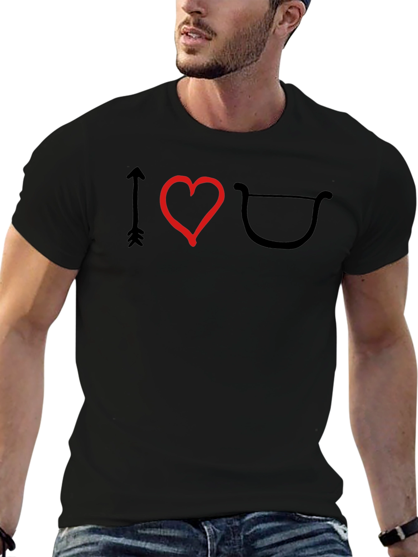 I Heart Archery T-Shirt - Black