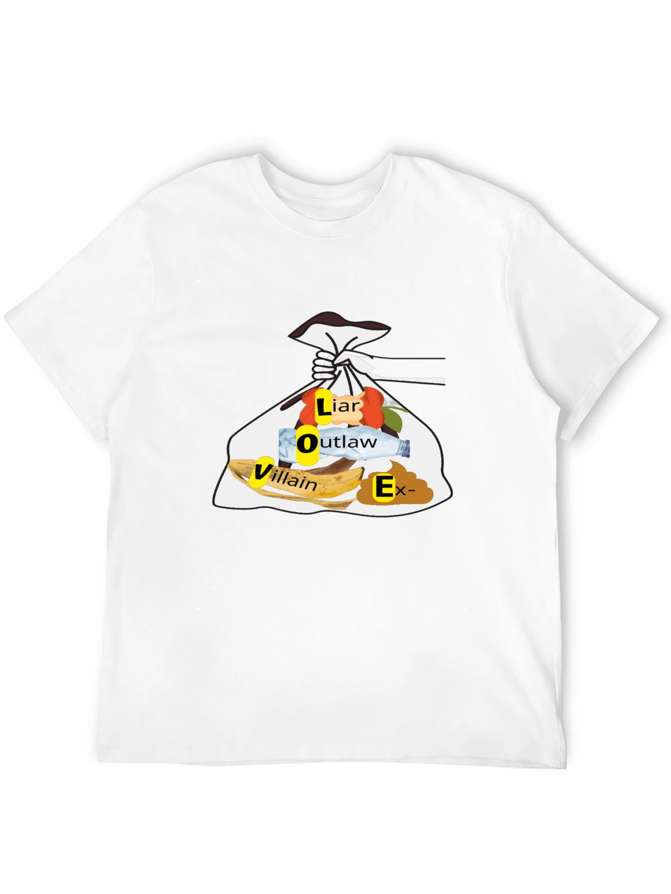 Trashy LOVER Funny T-Shirt - Mens Black Tee