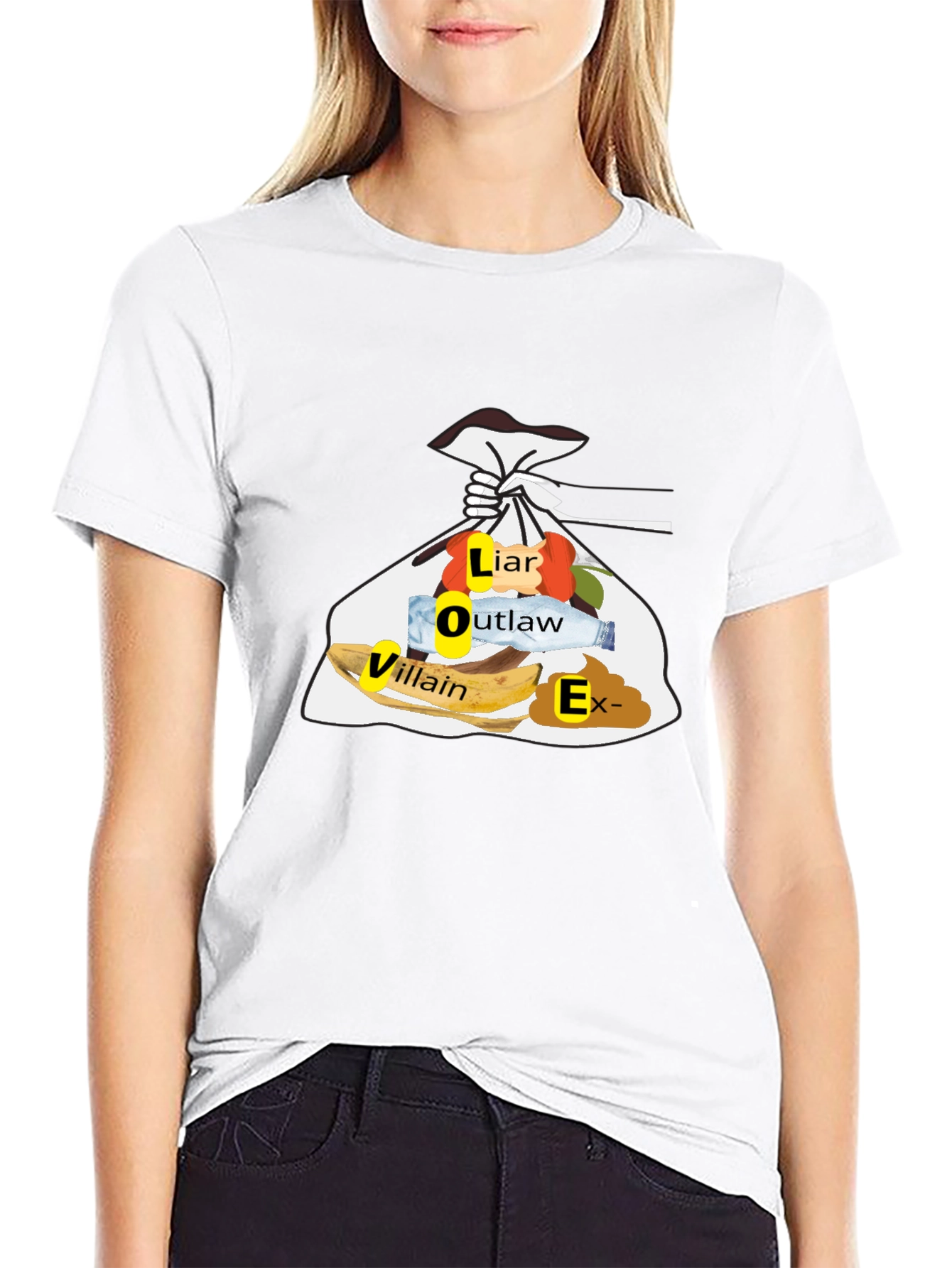 Trashy LOVER Funny T-Shirt - Mens Black Tee