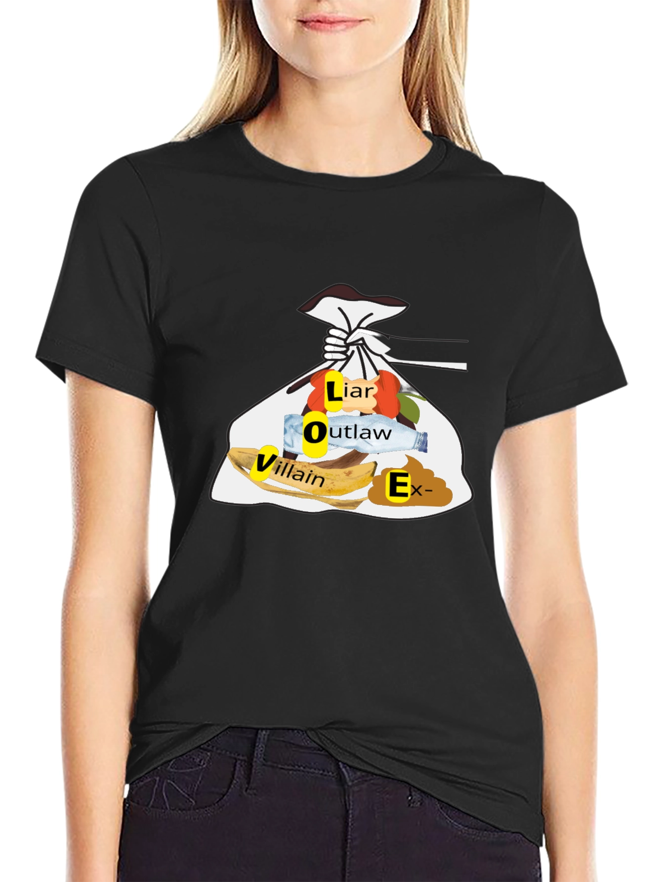 Trashy LOVER Funny T-Shirt - Mens Black Tee