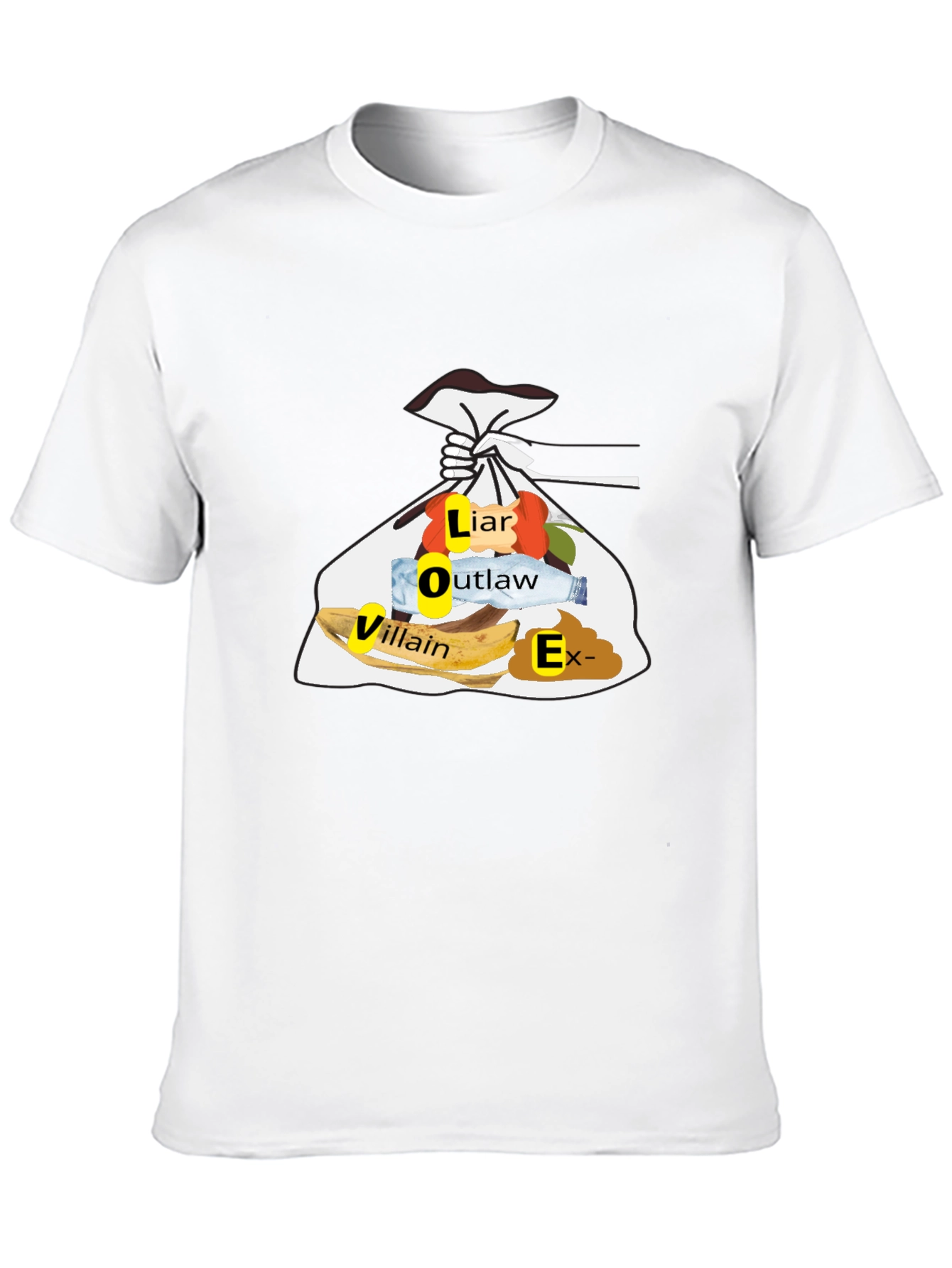 Trashy LOVER Funny T-Shirt - Mens Black Tee