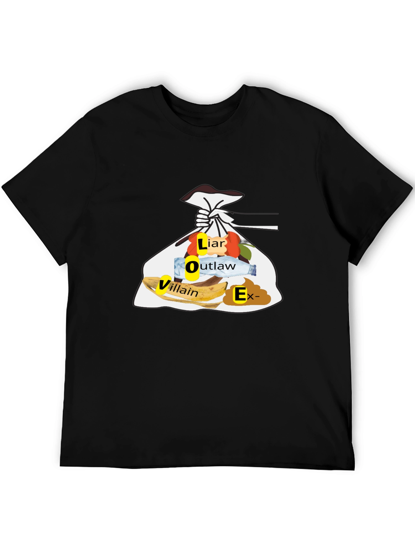 Trashy LOVER Funny T-Shirt - Mens Black Tee