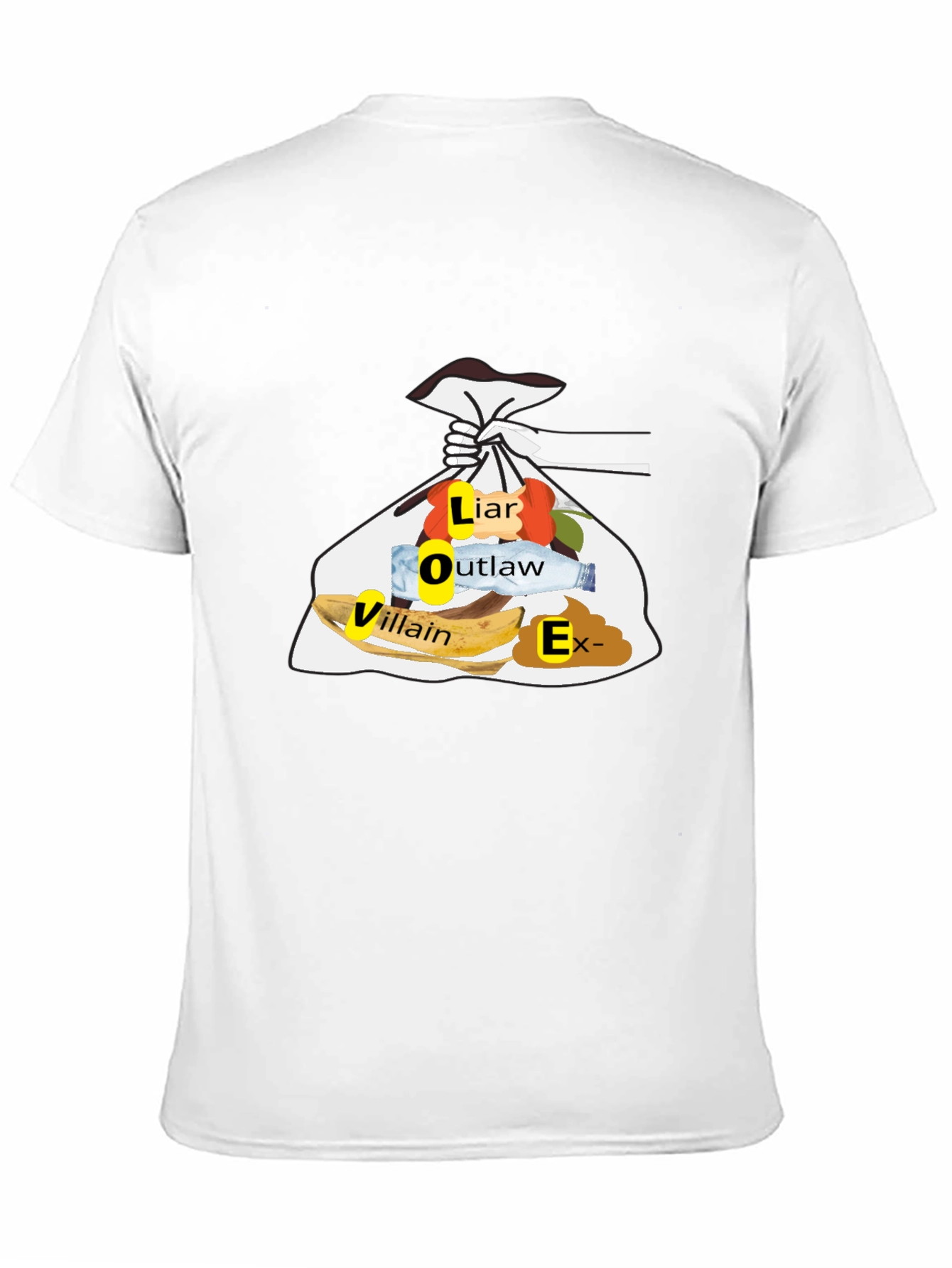 Trashy LOVER Funny T-Shirt - Mens Black Tee