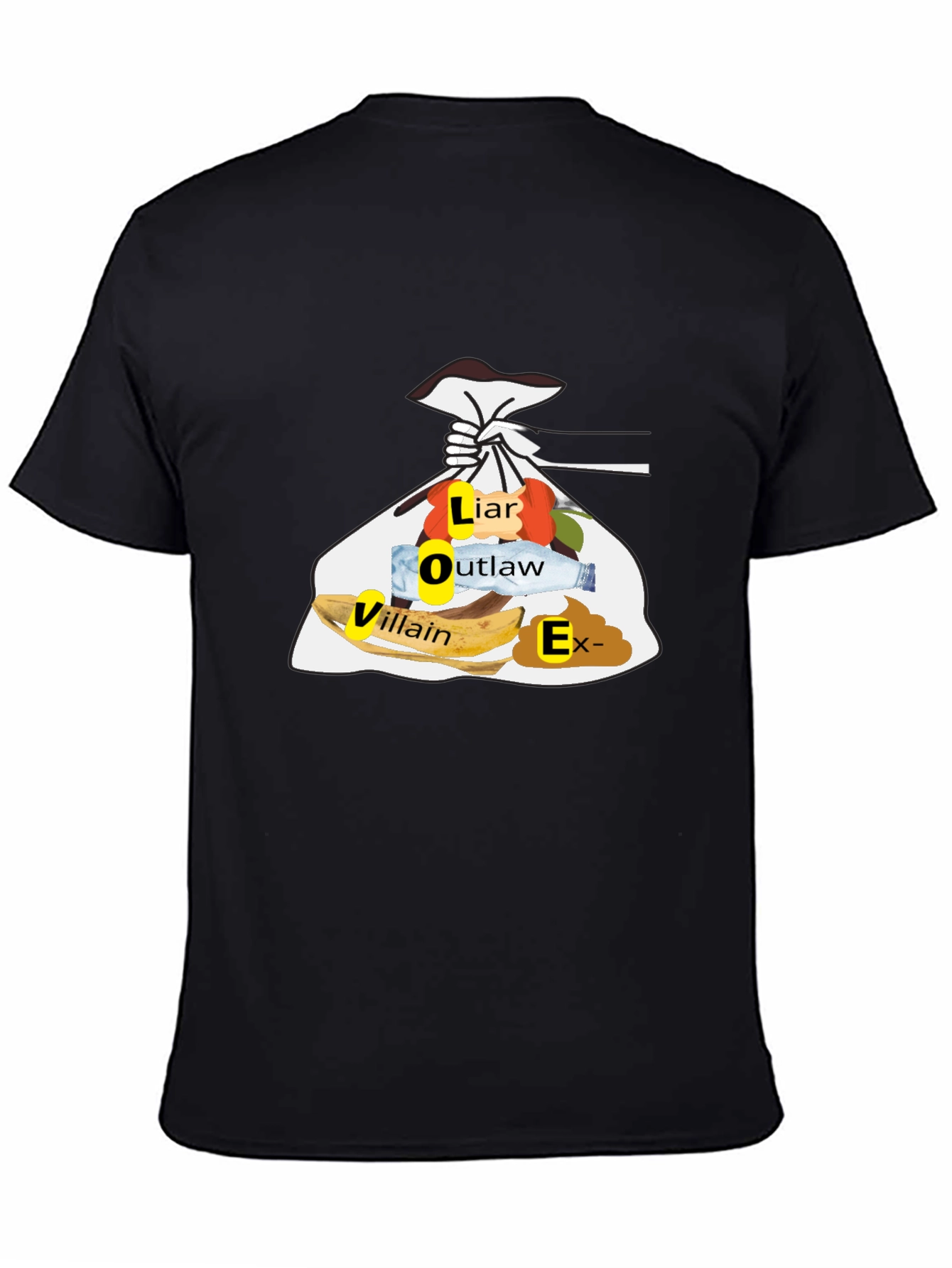 Trashy LOVER Funny T-Shirt - Mens Black Tee