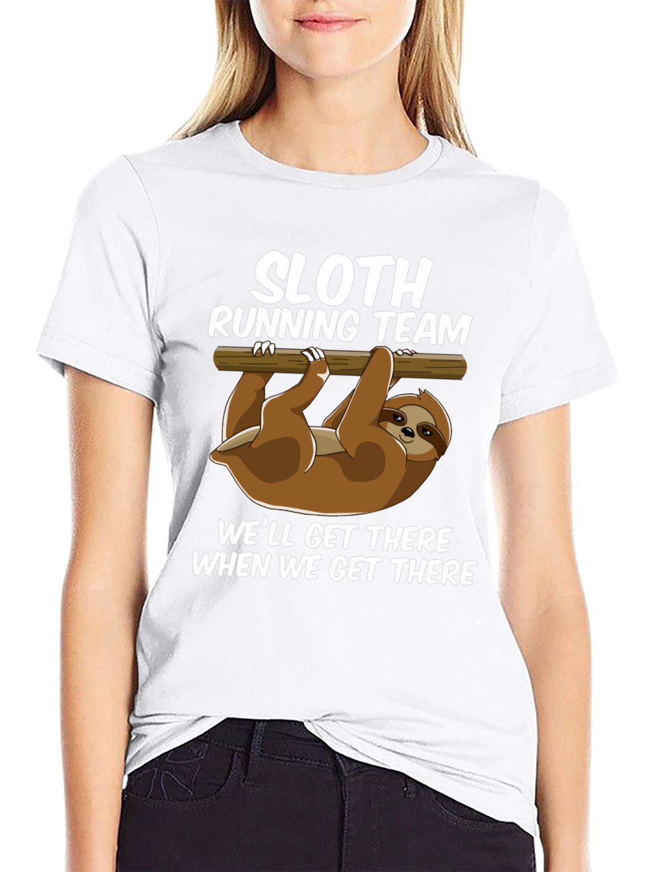 Sloth Running Team Funny T-Shirt