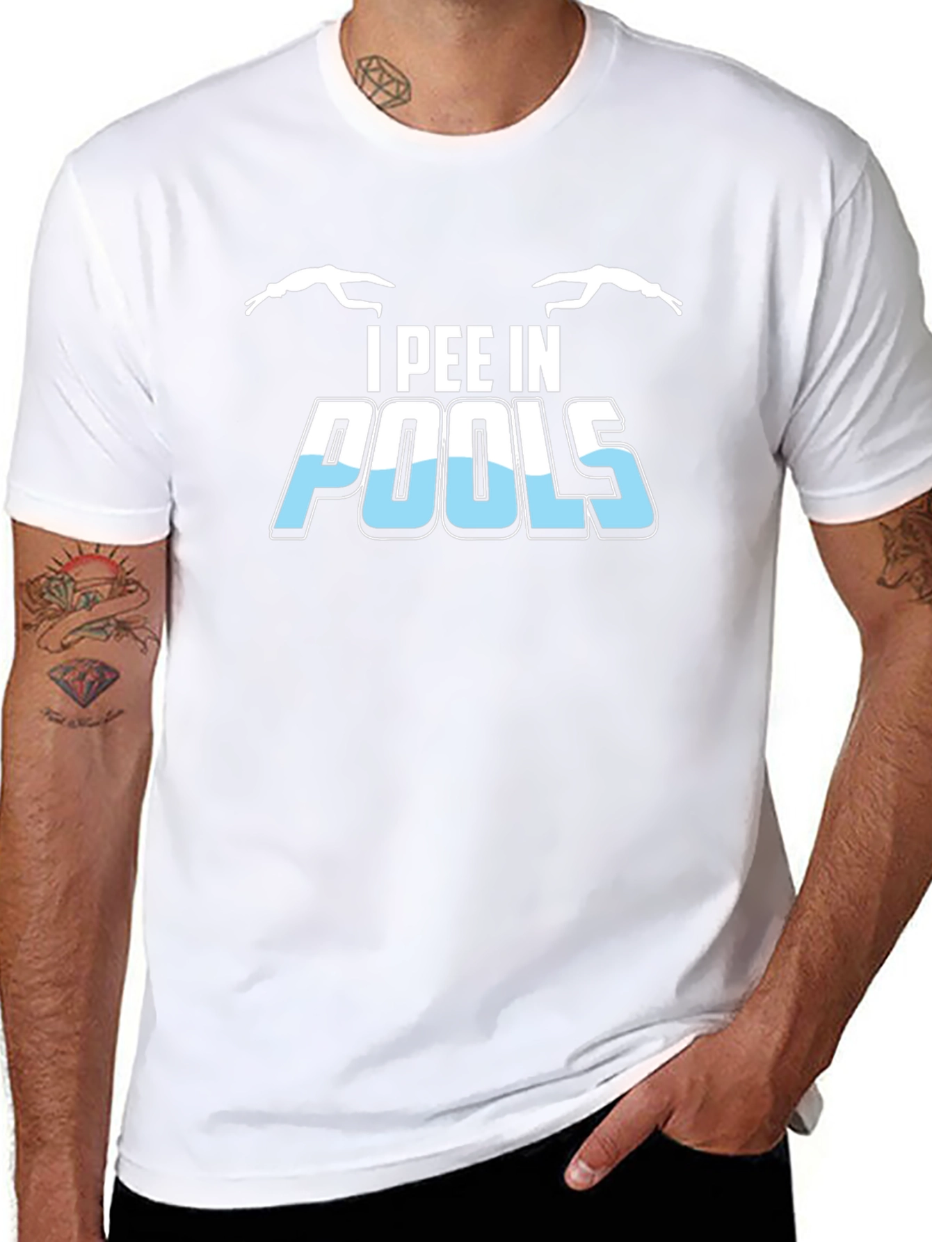 I Pee In Pools Graphic Tee