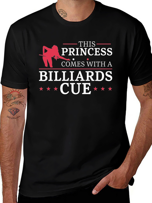 Princess Billiards Cue T-Shirt