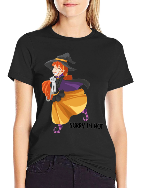 Witch Cat T-Shirt - Halloween Graphic Tee