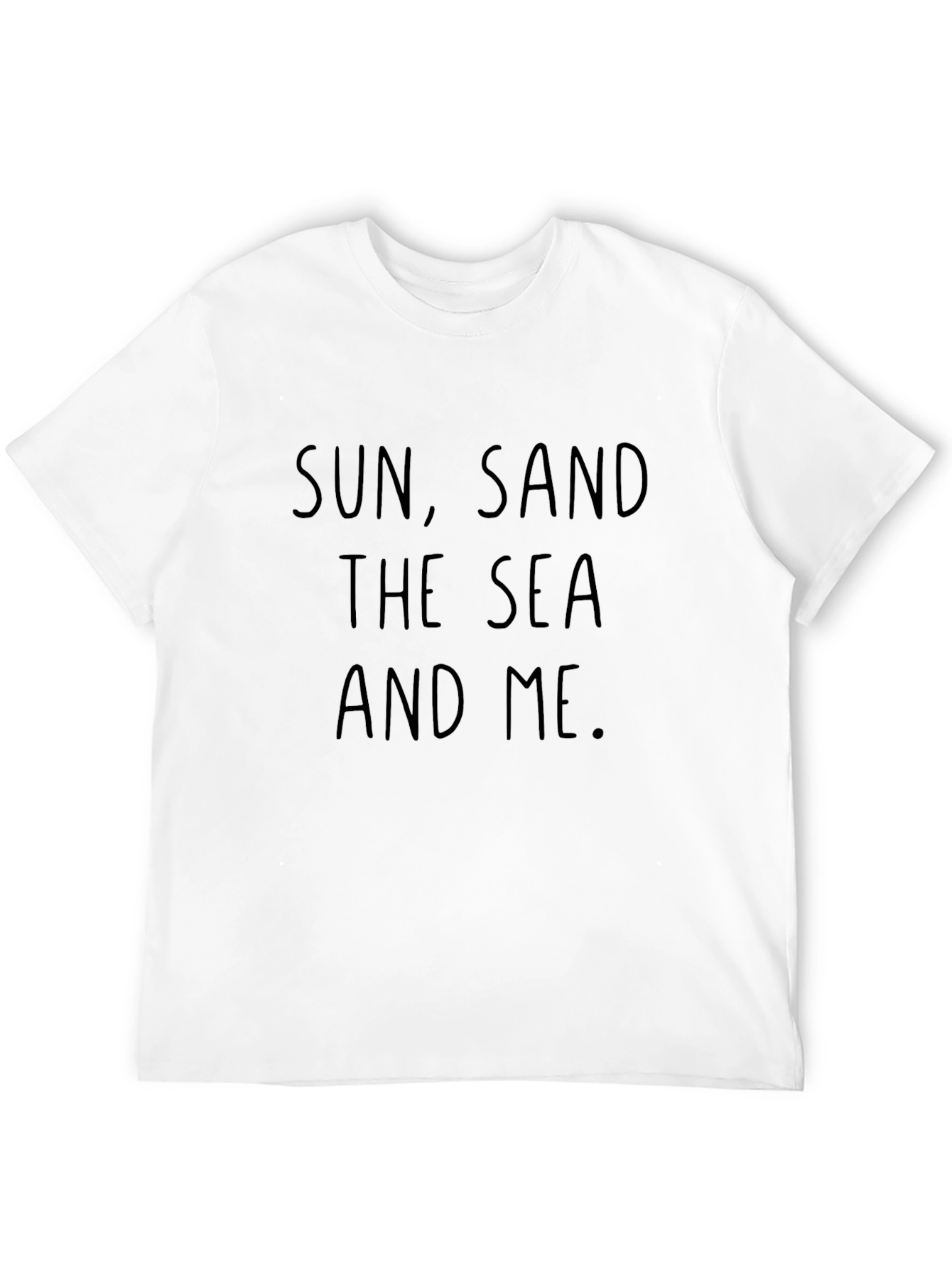 Sun Sand Sea and Me Black T-Shirt