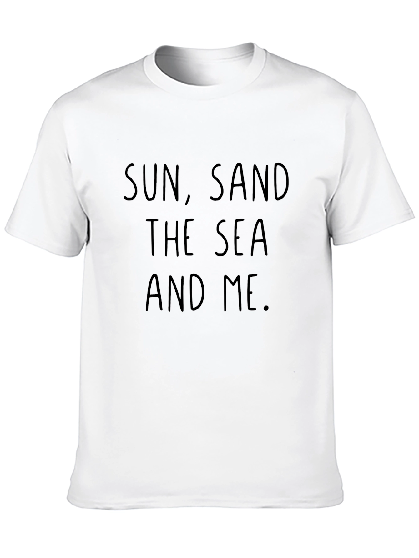 Sun Sand Sea and Me Black T-Shirt
