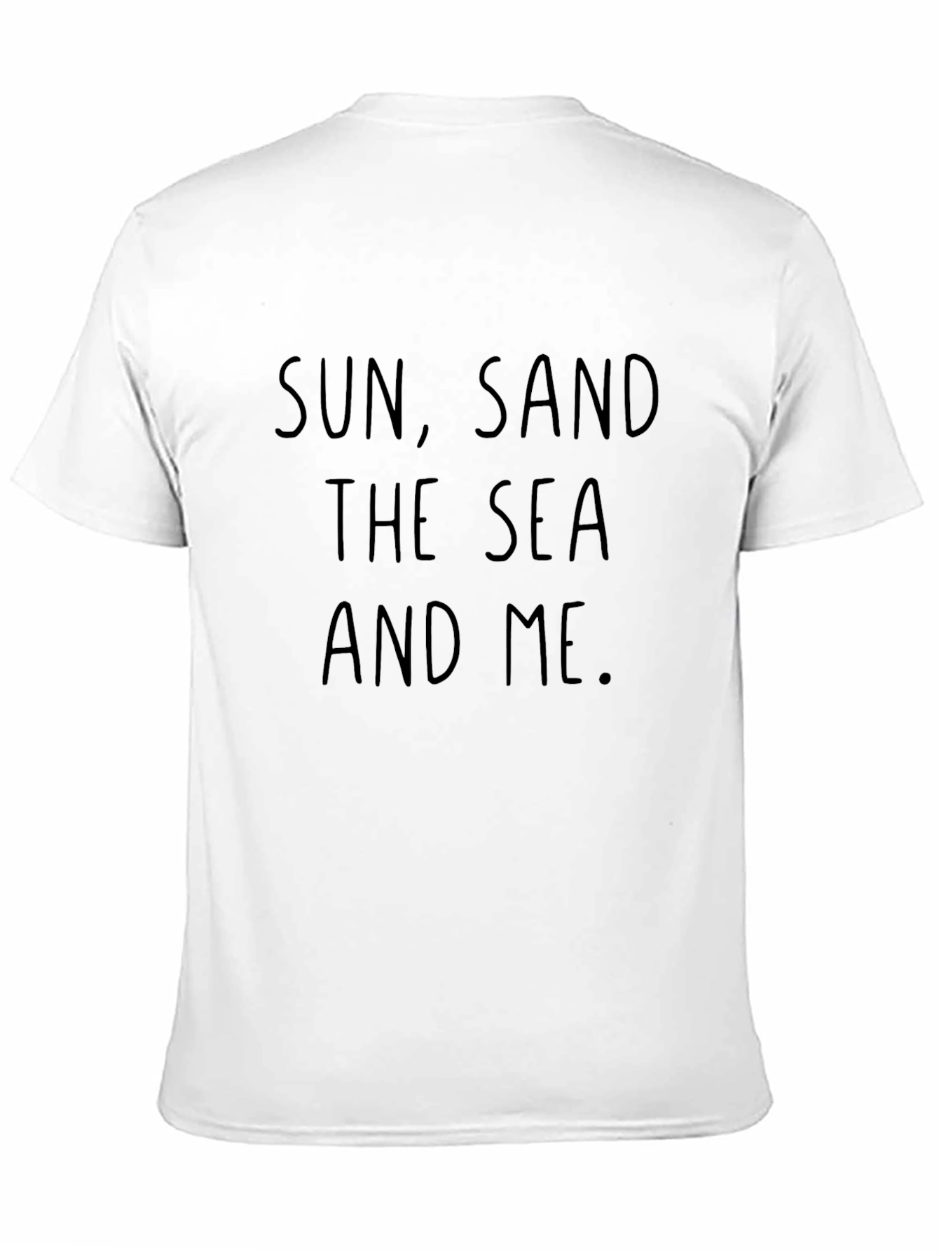 Sun Sand Sea and Me Black T-Shirt