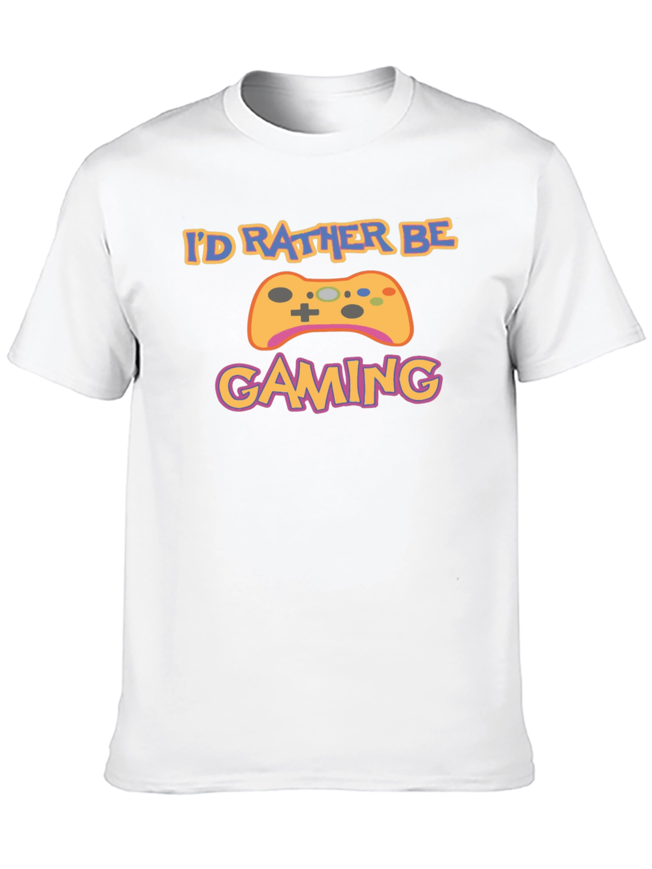 Id Rather Be Gaming Black T-Shirt