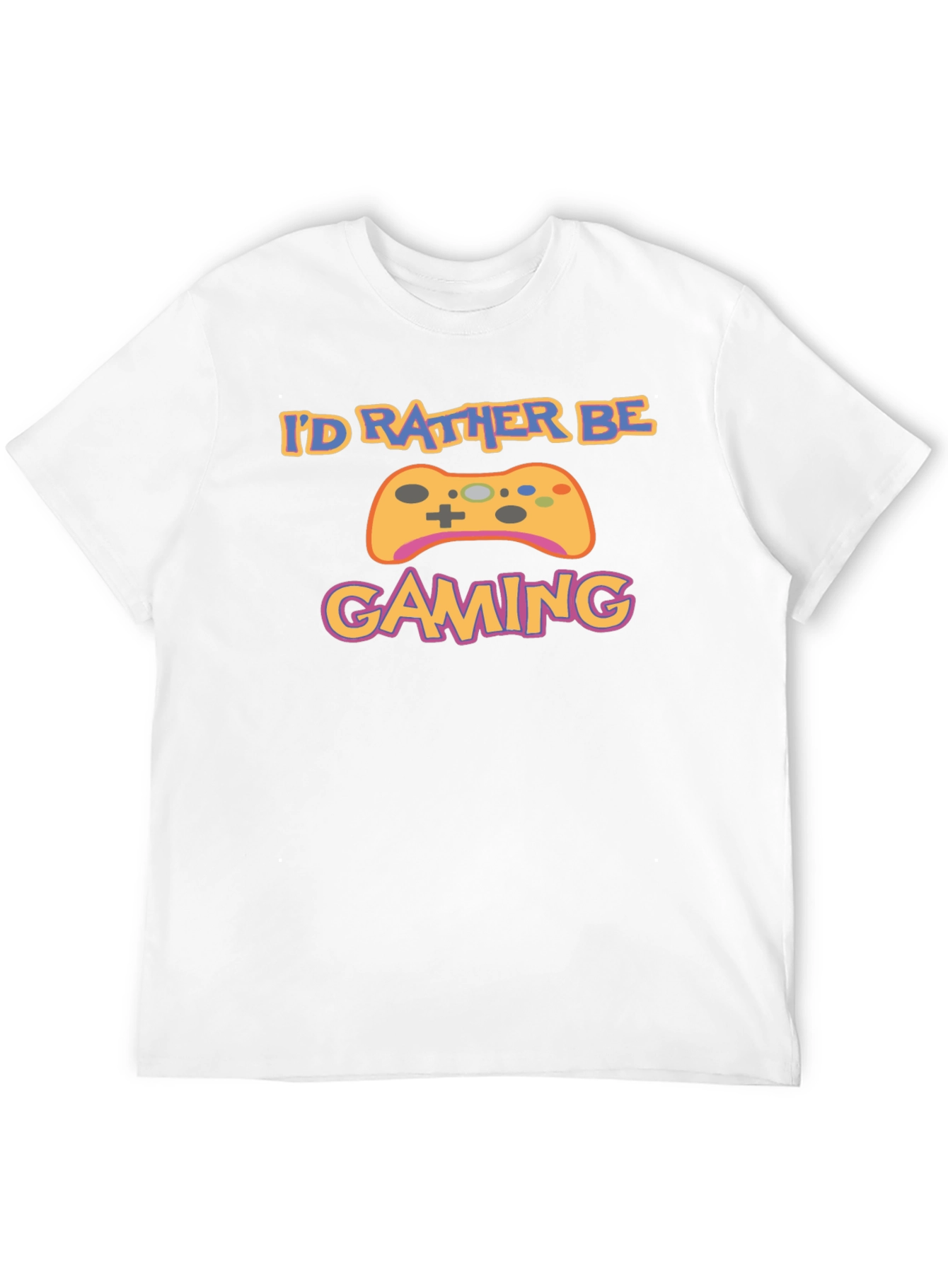 Id Rather Be Gaming Black T-Shirt