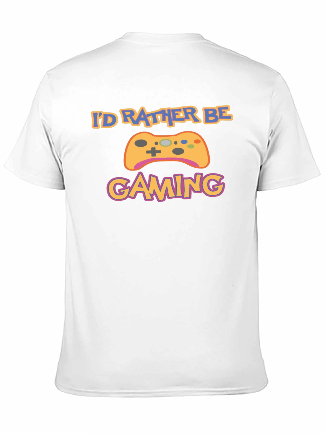 Id Rather Be Gaming Black T-Shirt