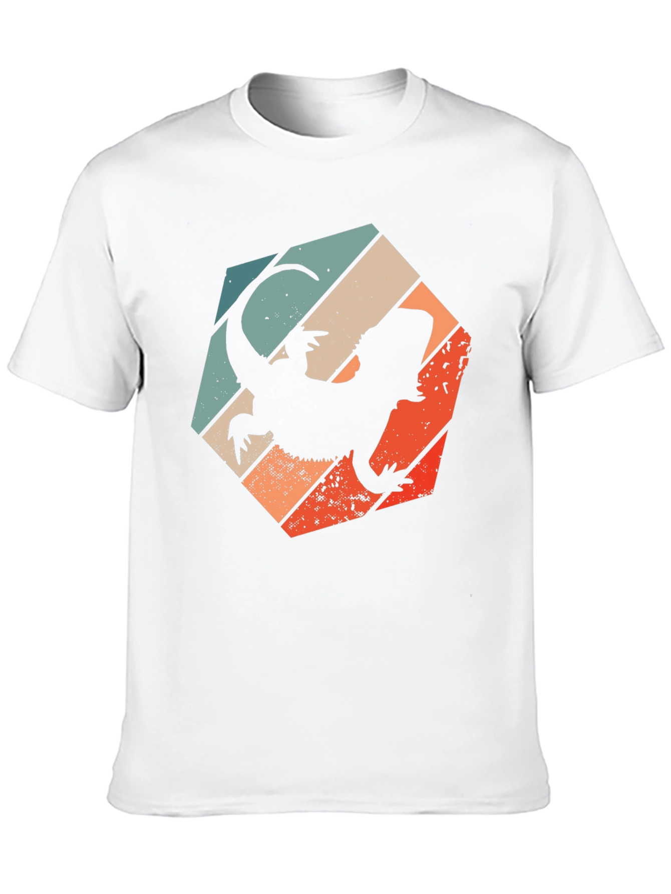 Retro Bearded Dragon Silhouette T-Shirt