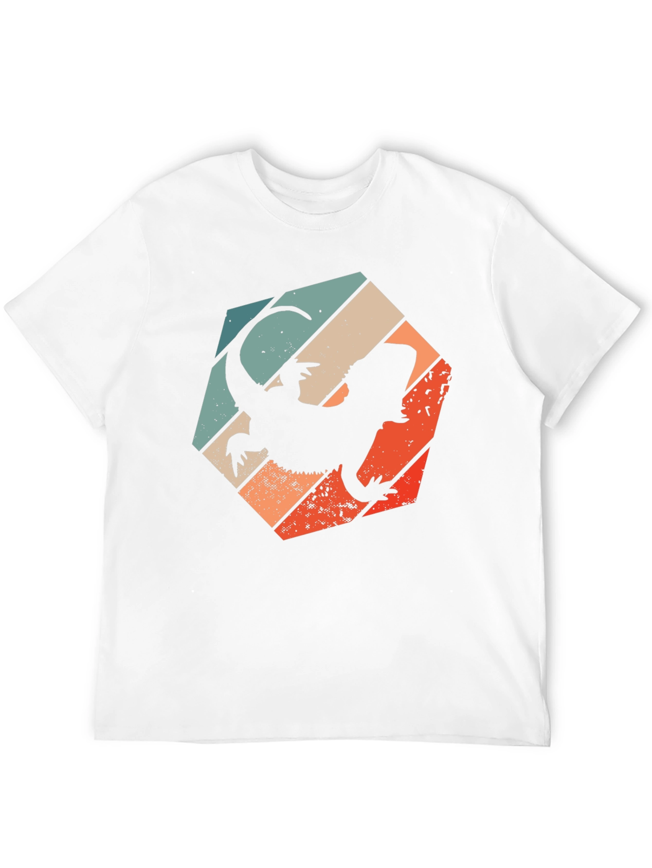 Retro Bearded Dragon Silhouette T-Shirt