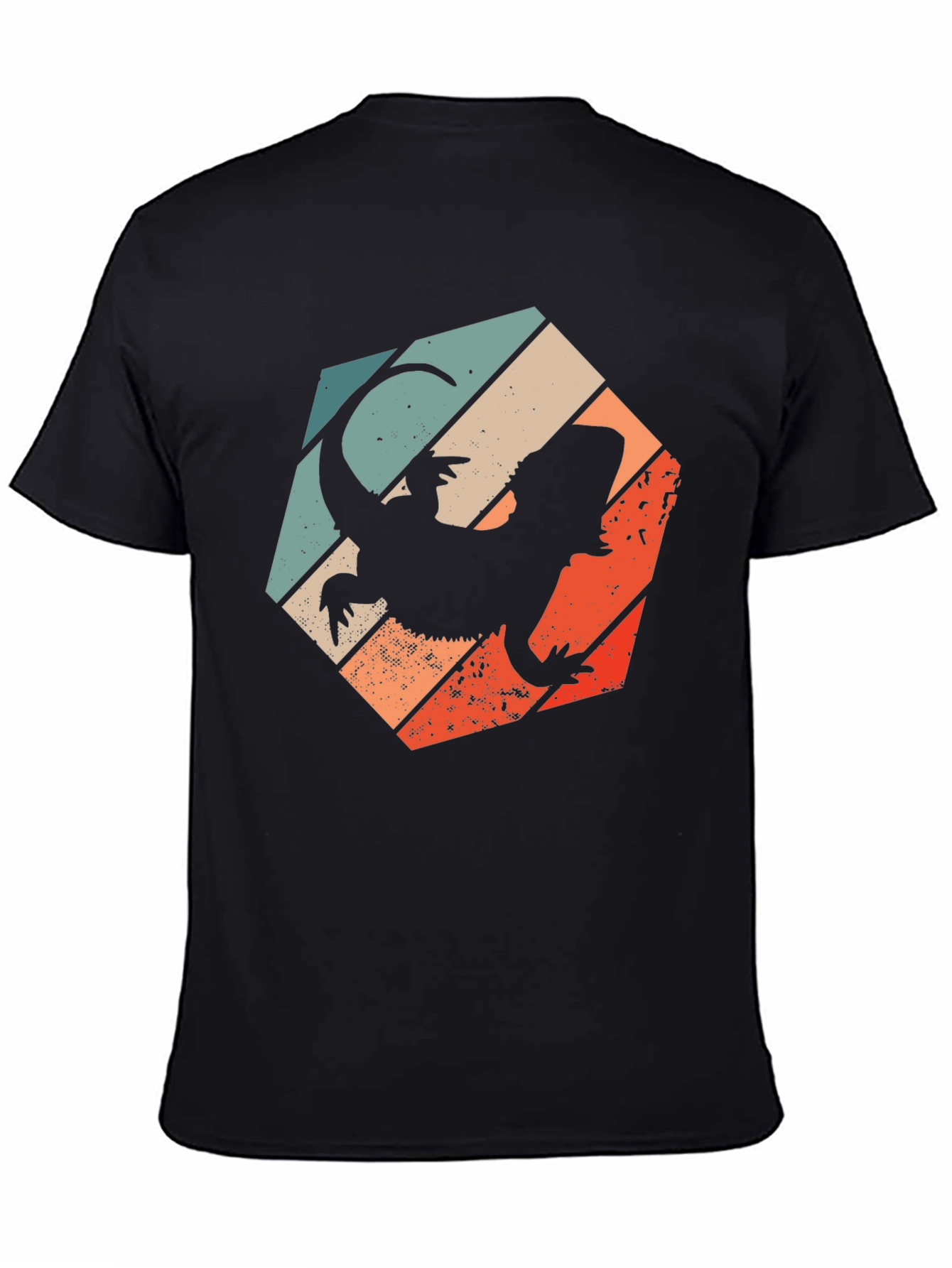 Retro Bearded Dragon Silhouette T-Shirt