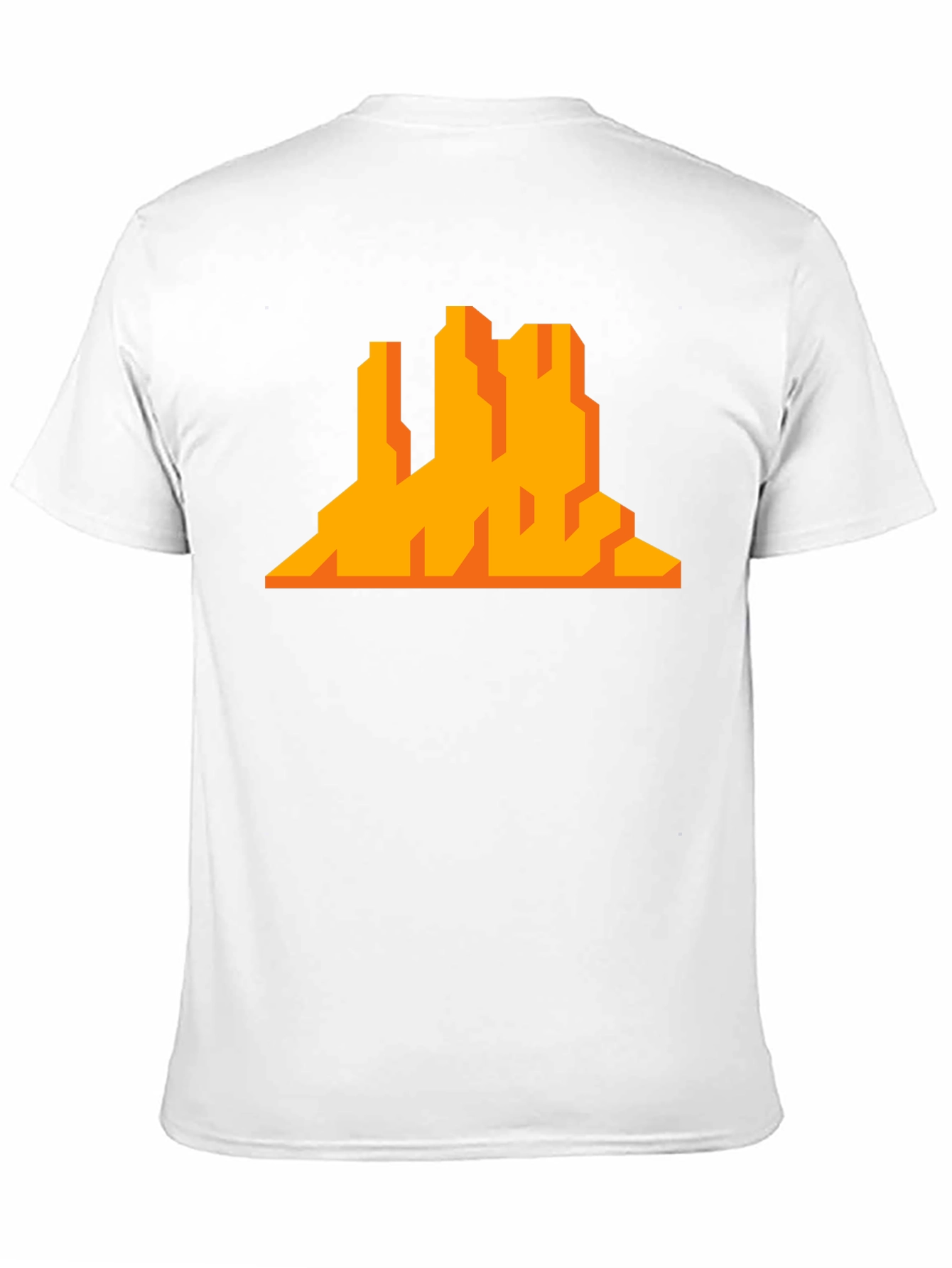 Pixelated Desert Mountain Graphic Tee
