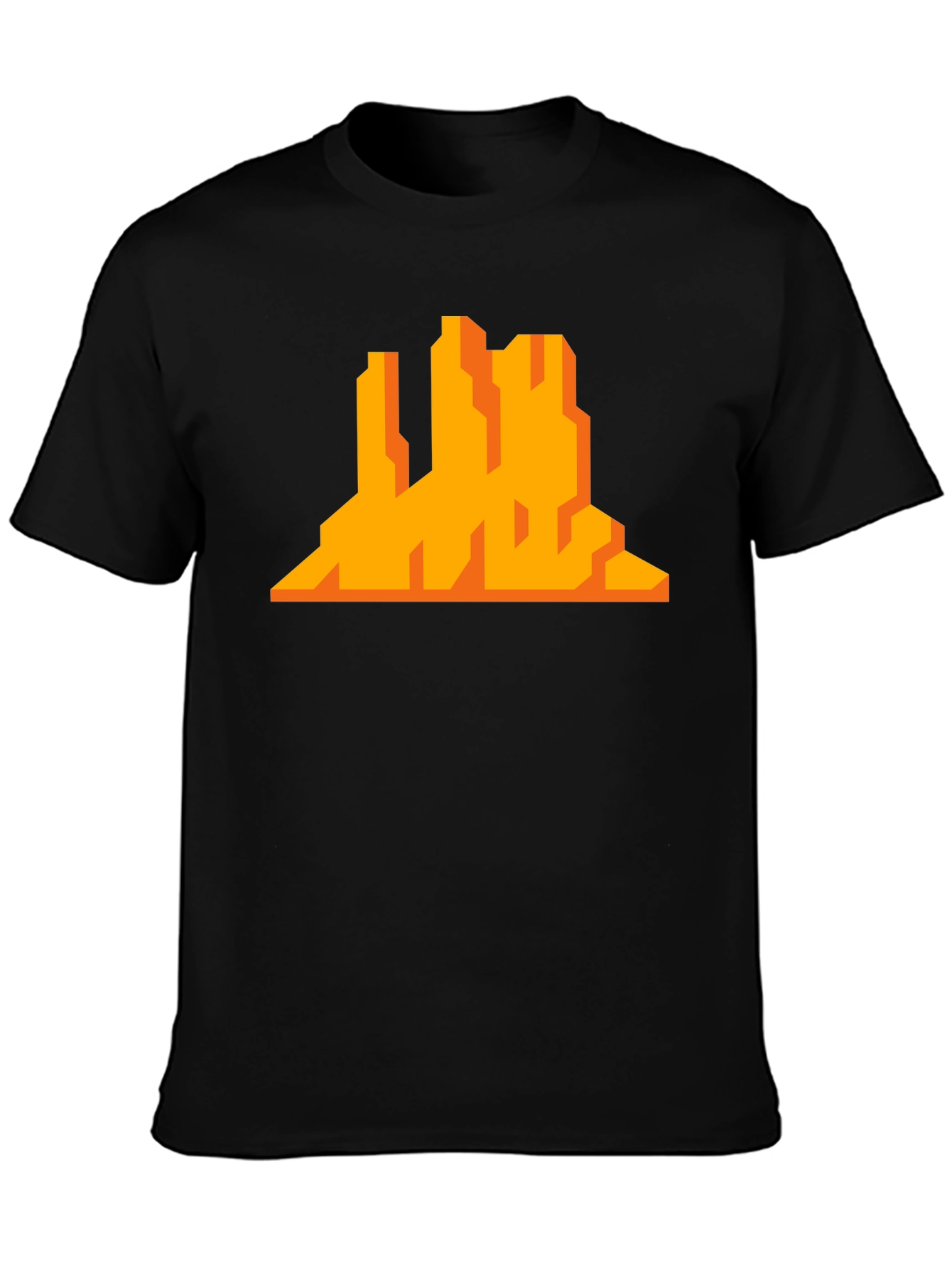 Pixelated Desert Mountain Graphic Tee