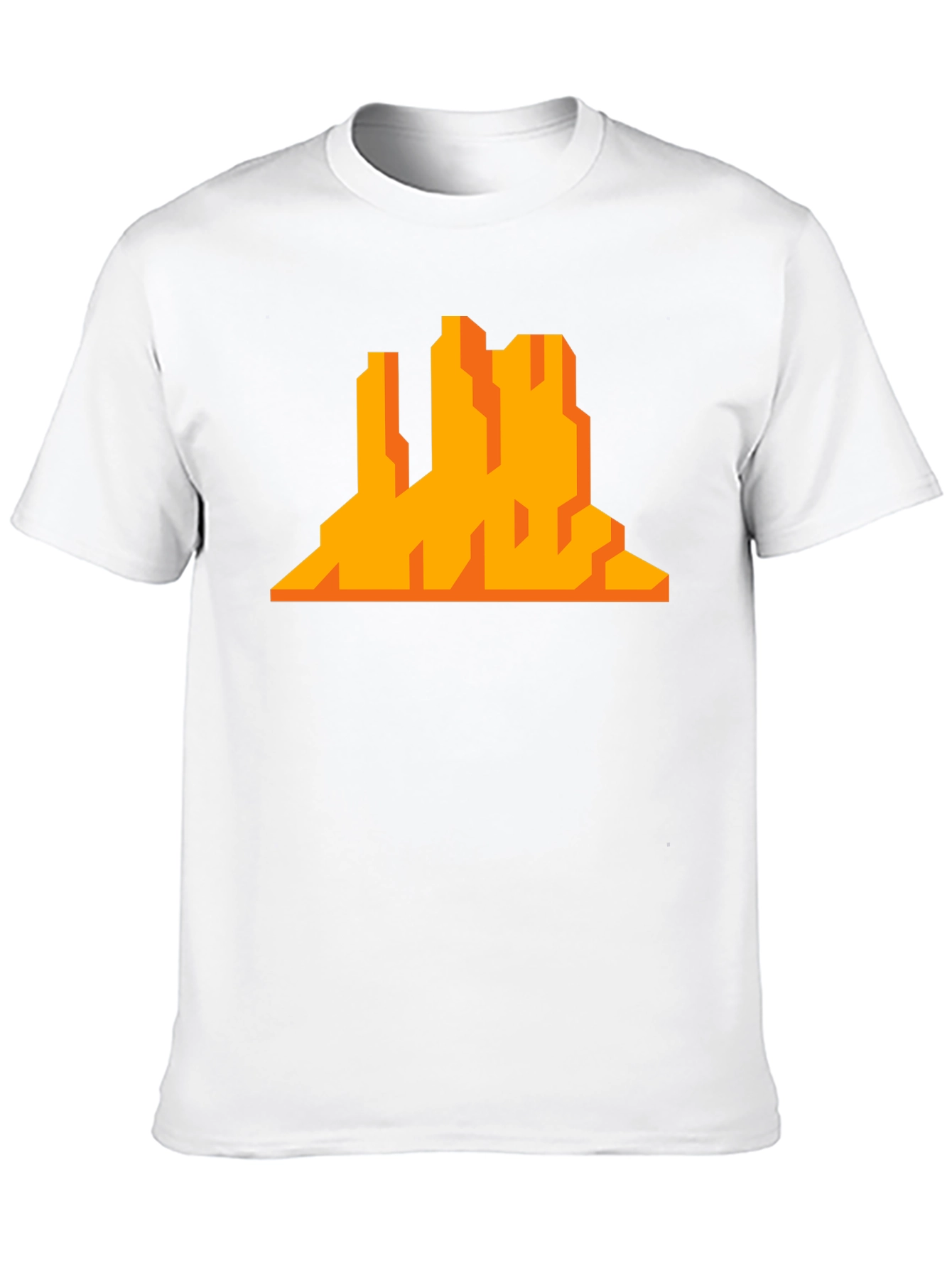 Pixelated Desert Mountain Graphic Tee