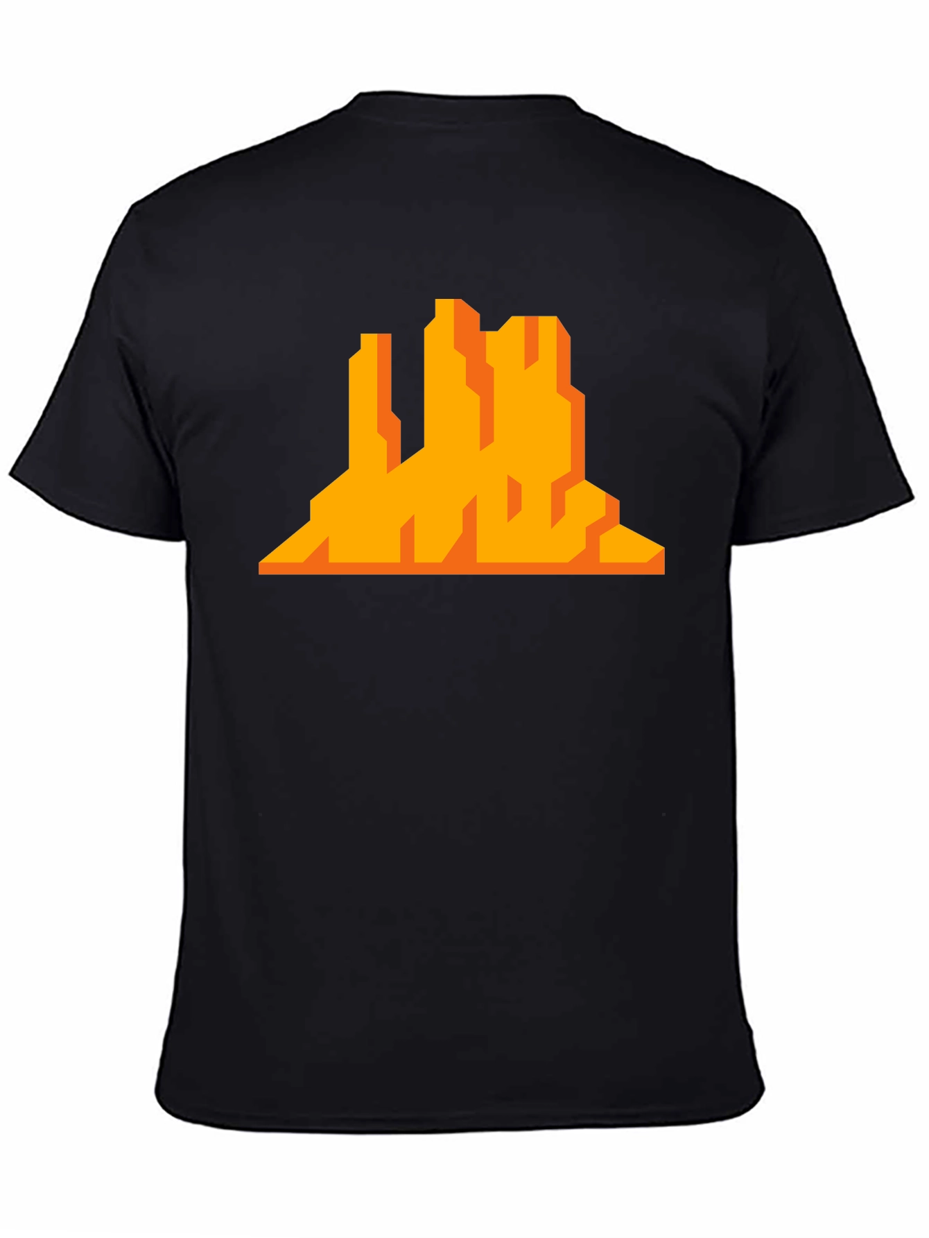 Pixelated Desert Mountain Graphic Tee