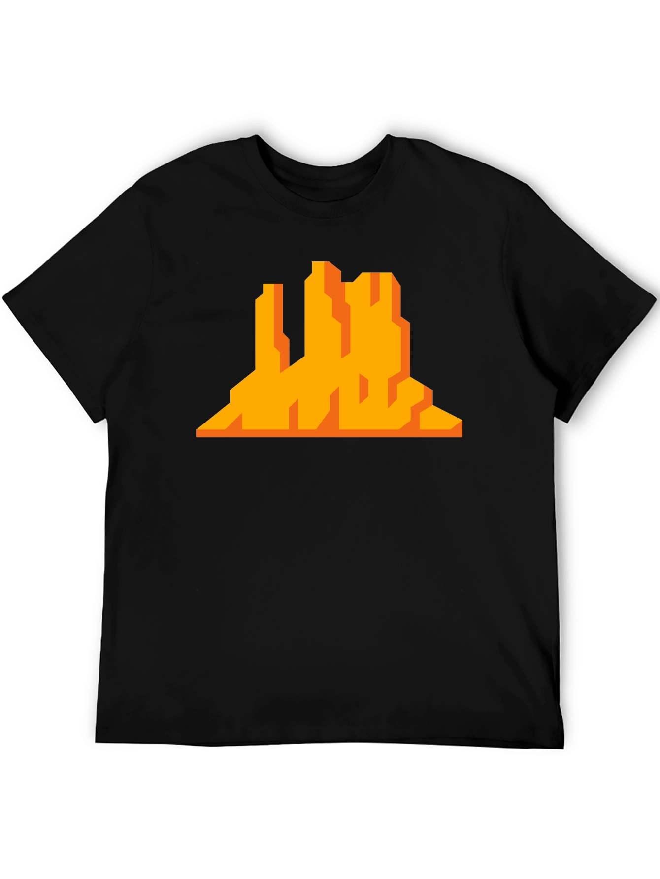 Pixelated Desert Mountain Graphic Tee