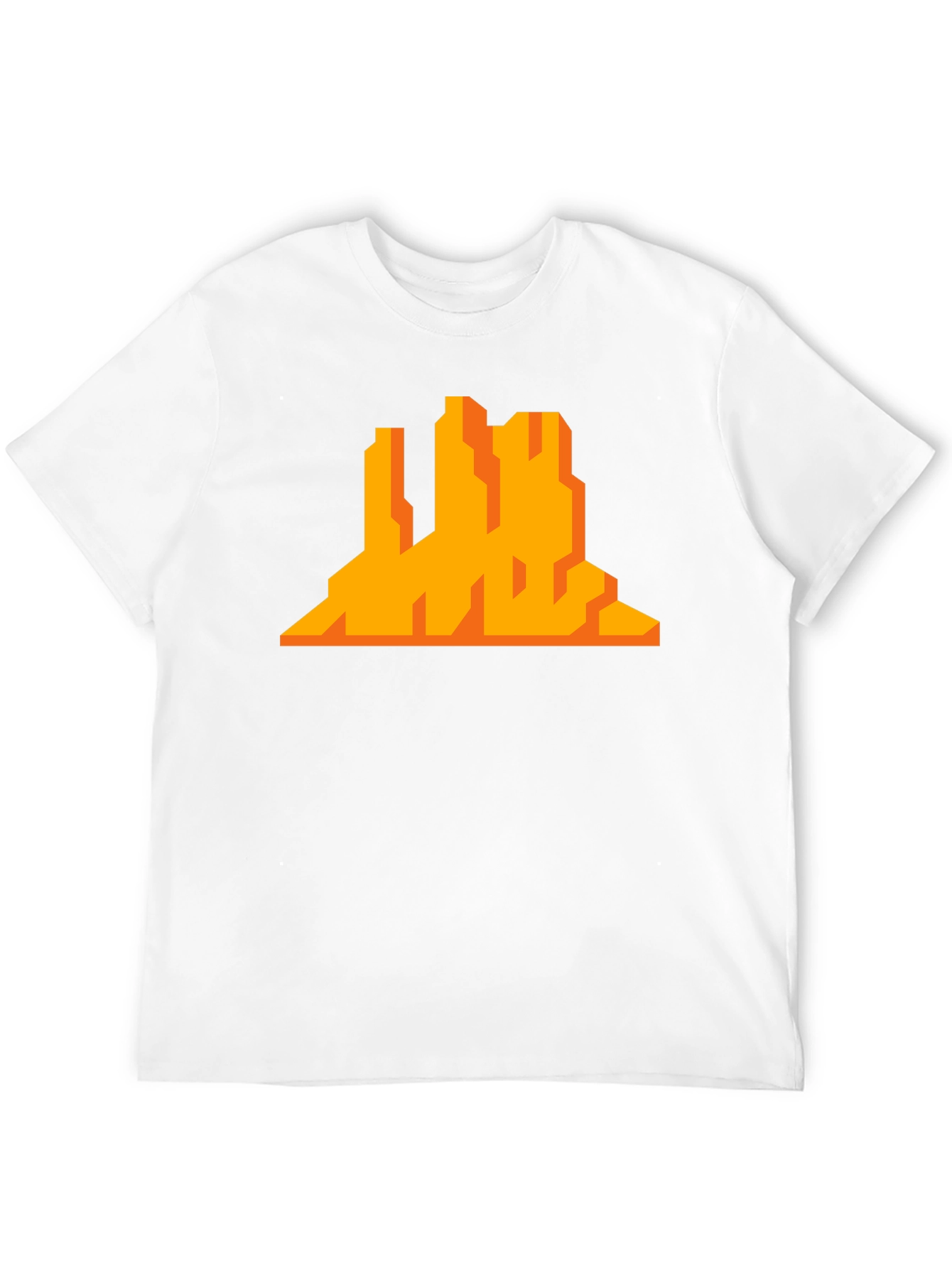 Pixelated Desert Mountain Graphic Tee