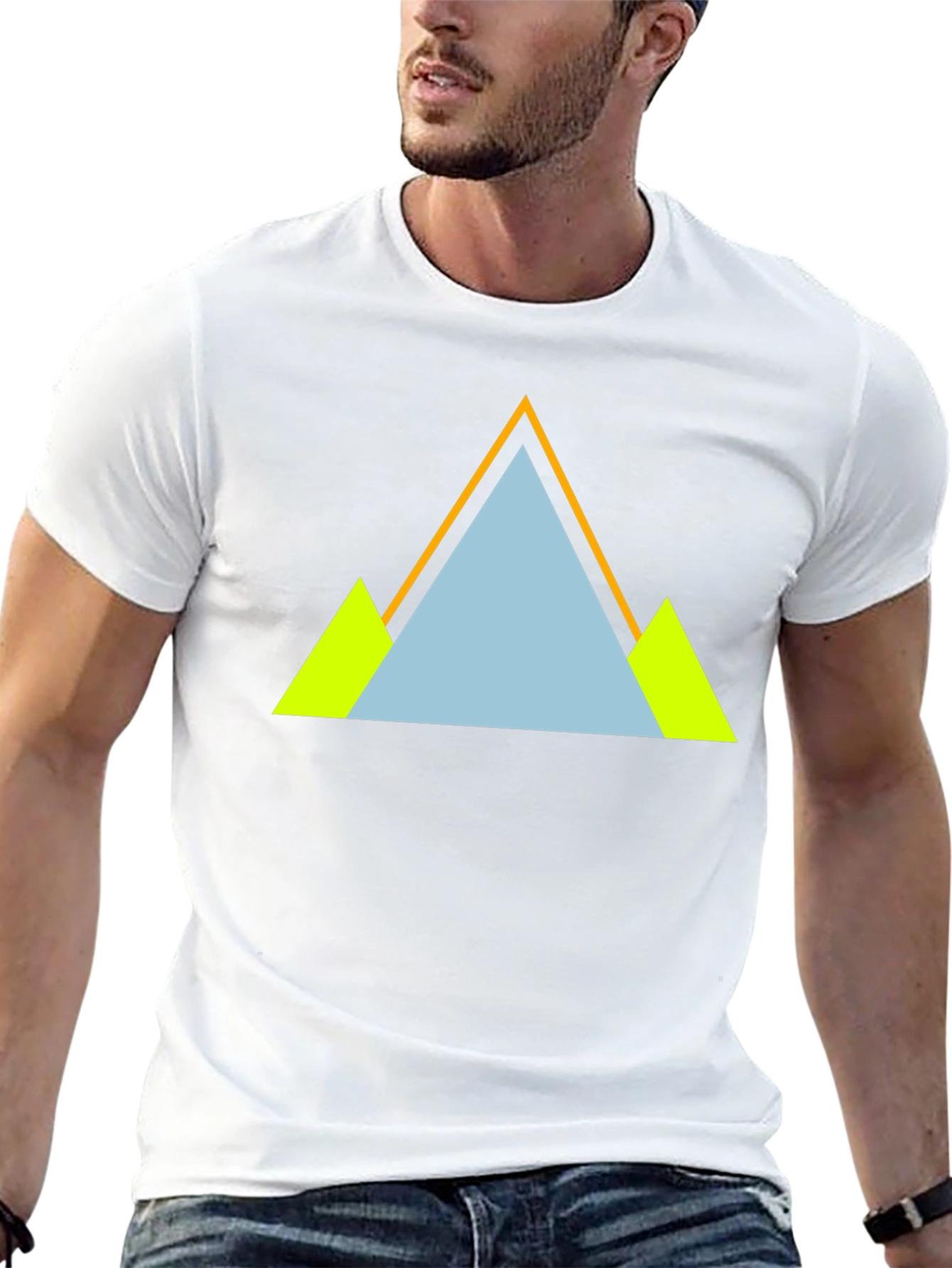 Geometric Mountain T-Shirt - Cool Graphic Tee
