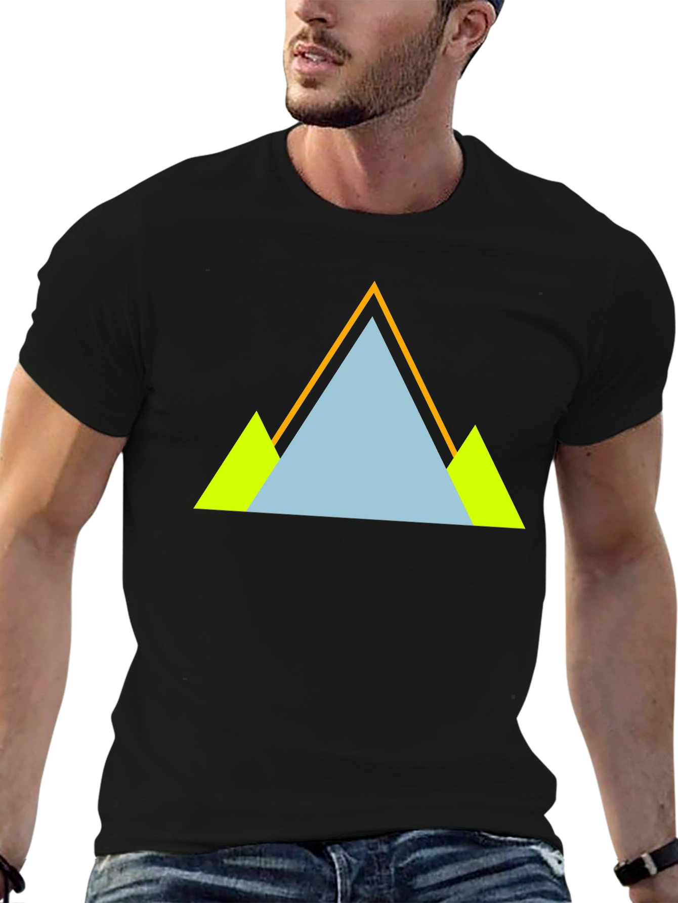 Geometric Mountain T-Shirt - Cool Graphic Tee