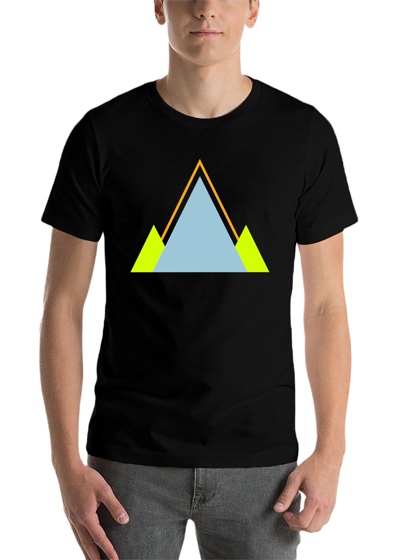 Geometric Mountain T-Shirt - Cool Graphic Tee
