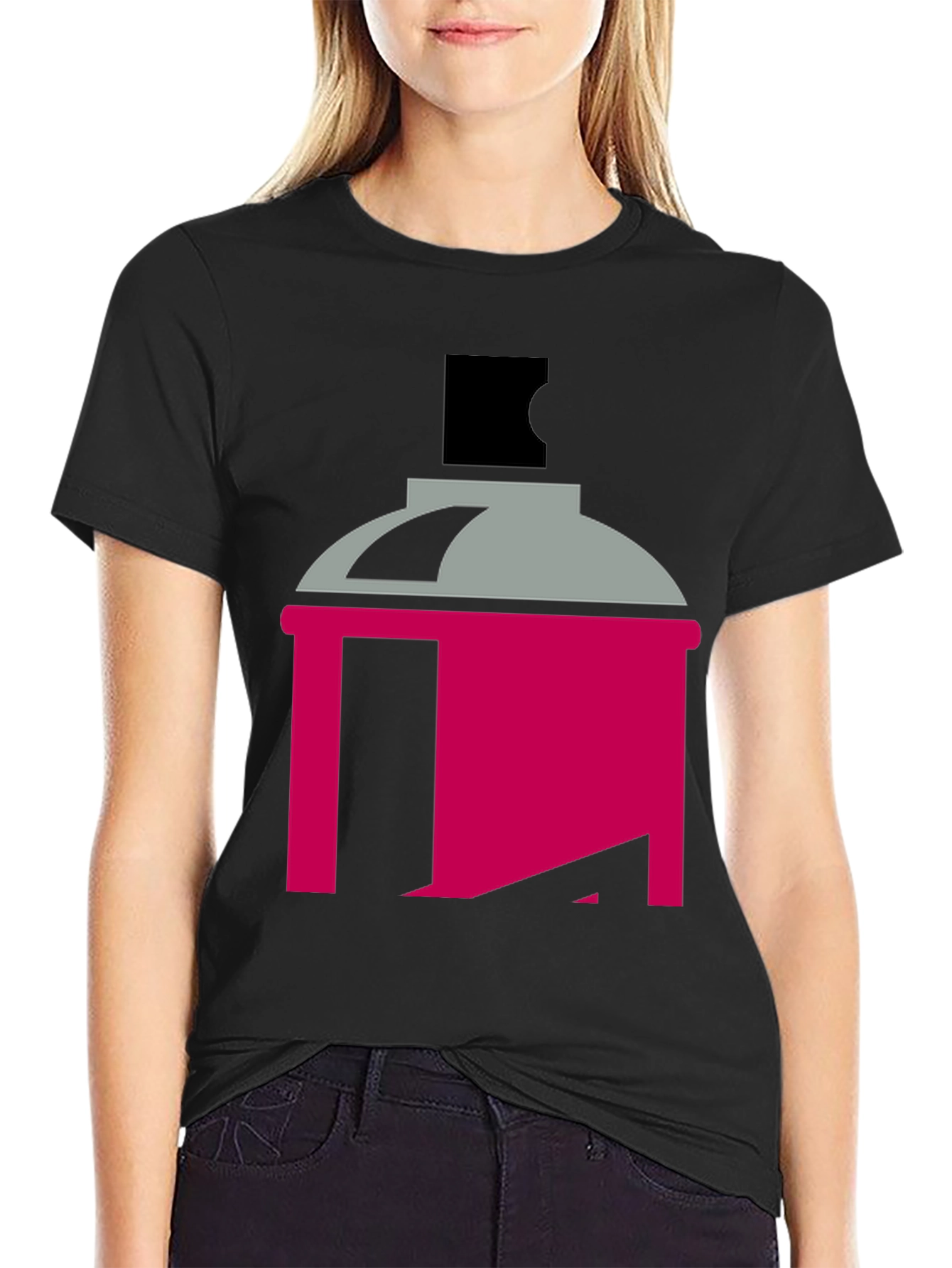 Spray Paint Can Graphic Tee - Modern Art Style
