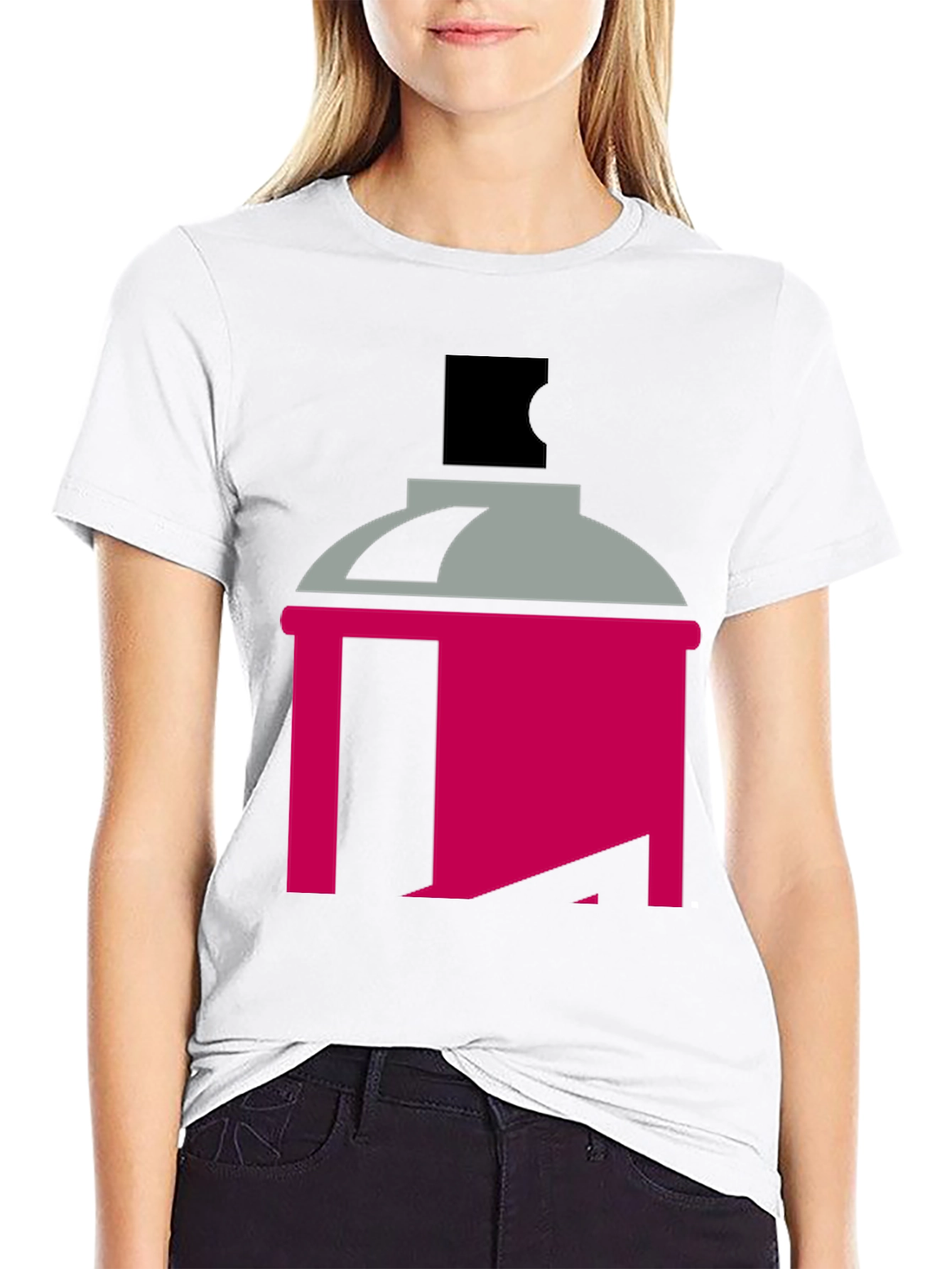 Spray Paint Can Graphic Tee - Modern Art Style
