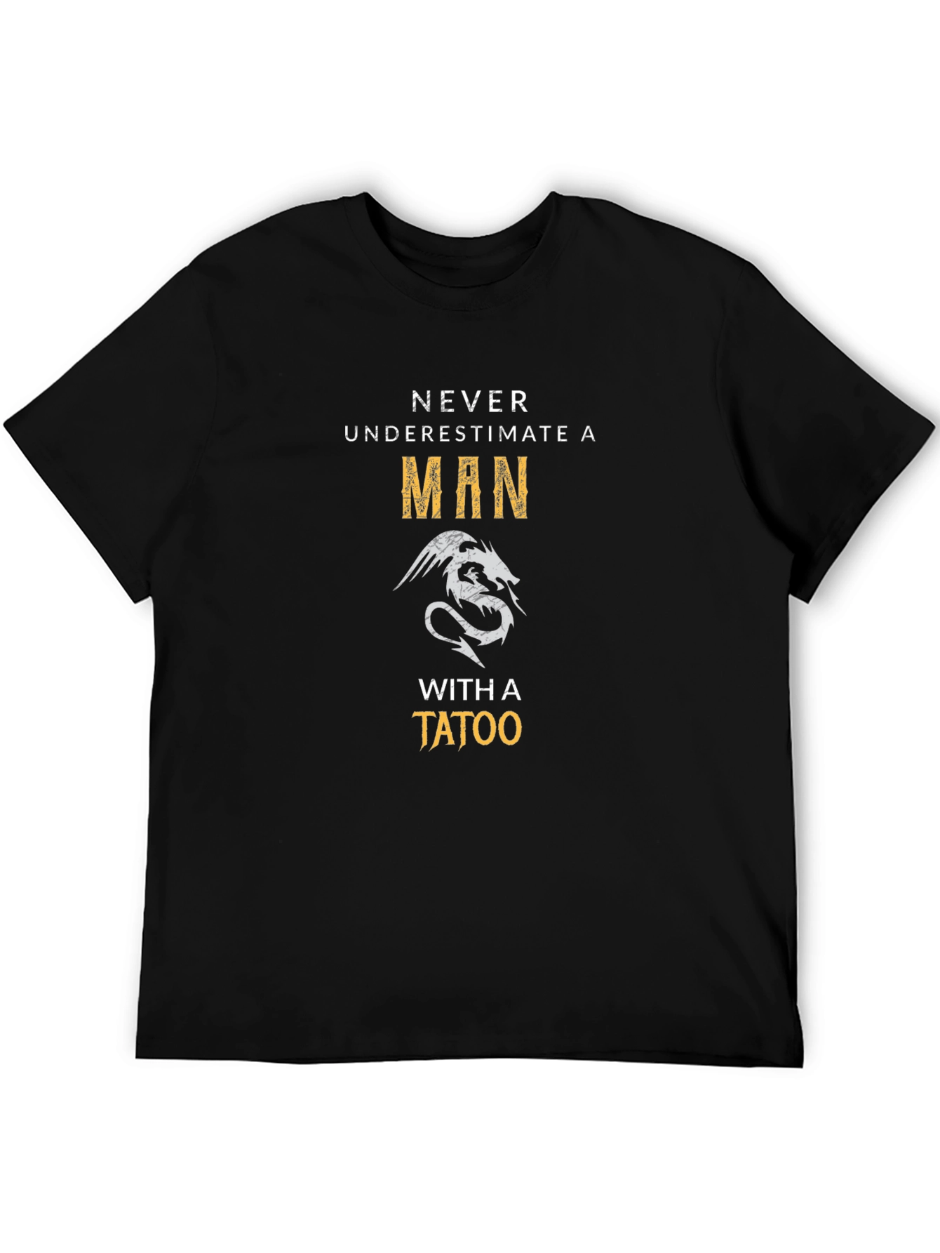 Mens Graphic T-Shirt - Dragon Tattoo Design