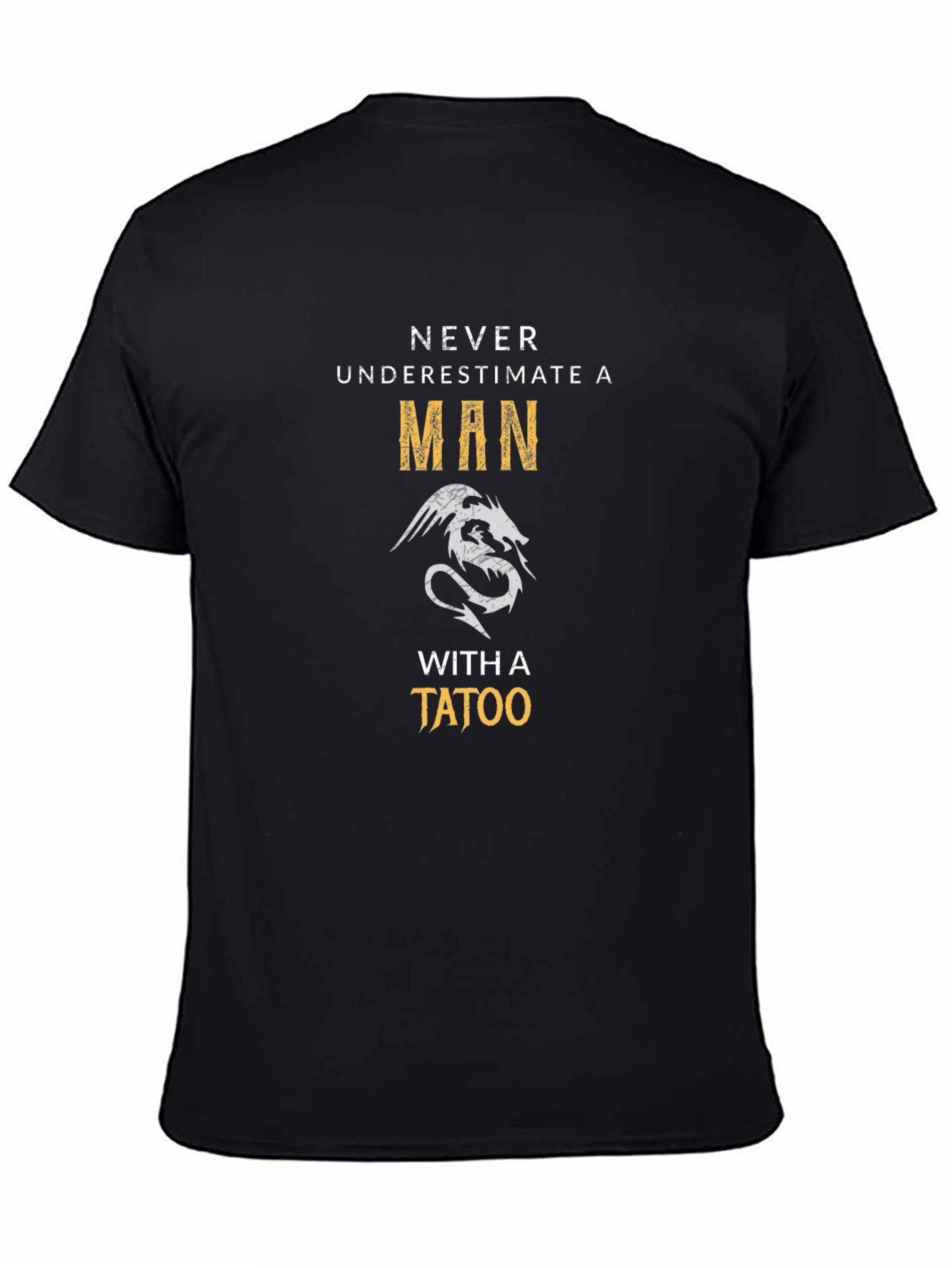 Mens Graphic T-Shirt - Dragon Tattoo Design