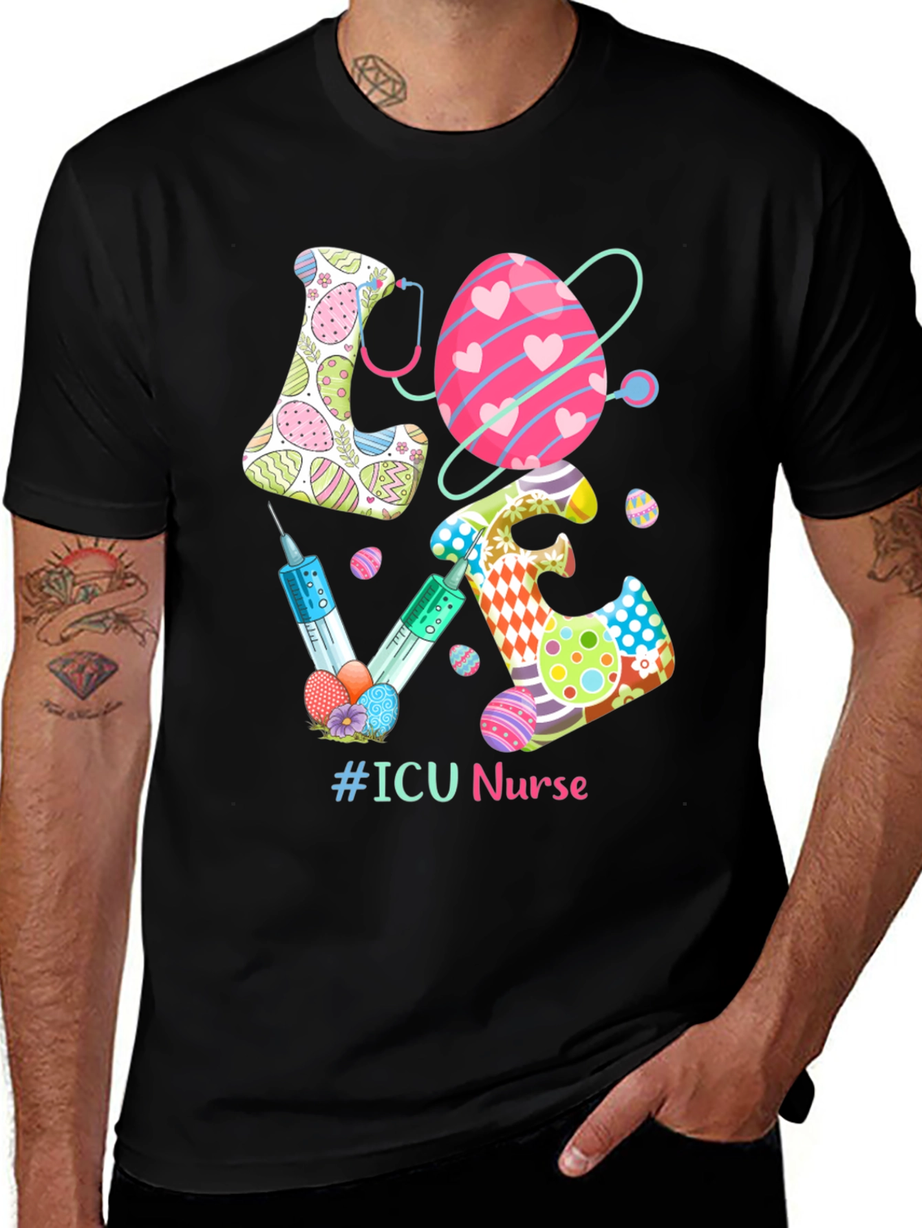 ICU Nurse Easter Egg T-Shirt