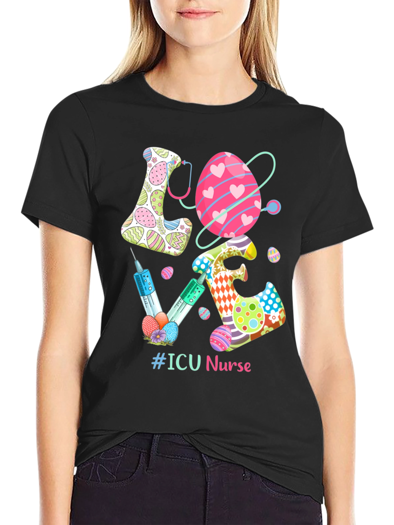 ICU Nurse Easter Egg T-Shirt