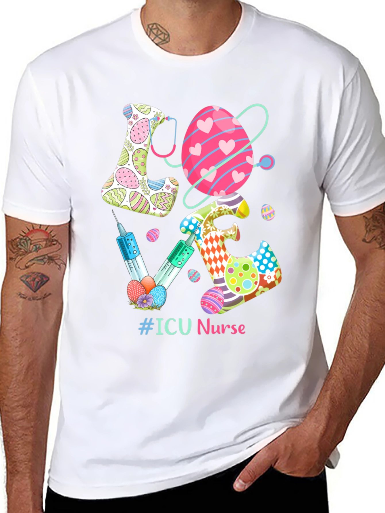 ICU Nurse Easter Egg T-Shirt
