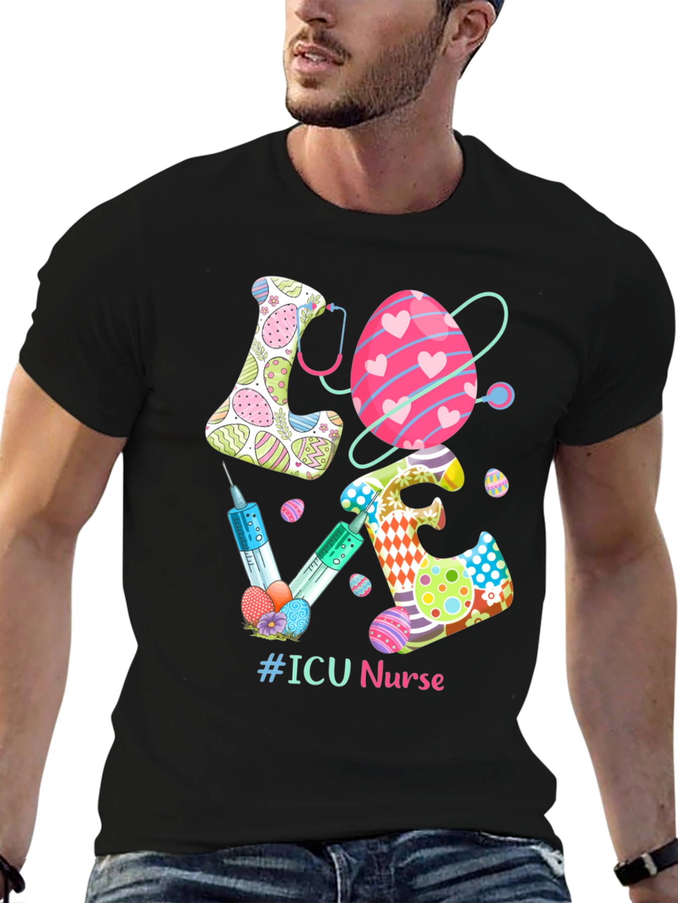 ICU Nurse Easter Egg T-Shirt
