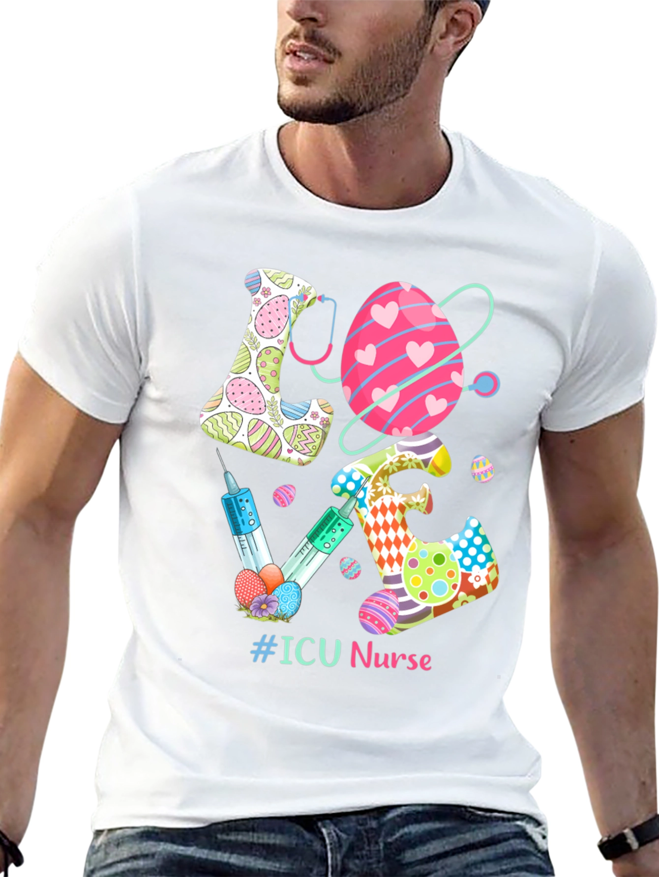 ICU Nurse Easter Egg T-Shirt