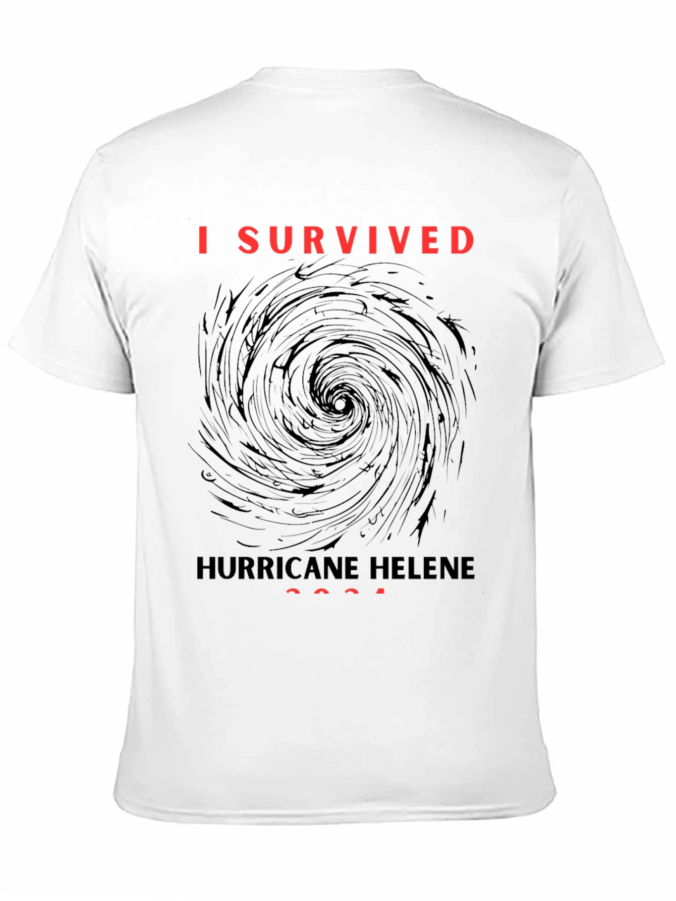 I Survived Hurricane Helene Black T-Shirt