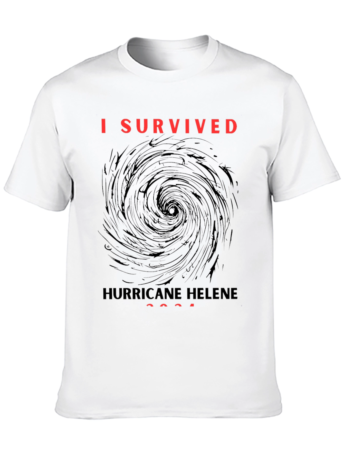 I Survived Hurricane Helene Black T-Shirt