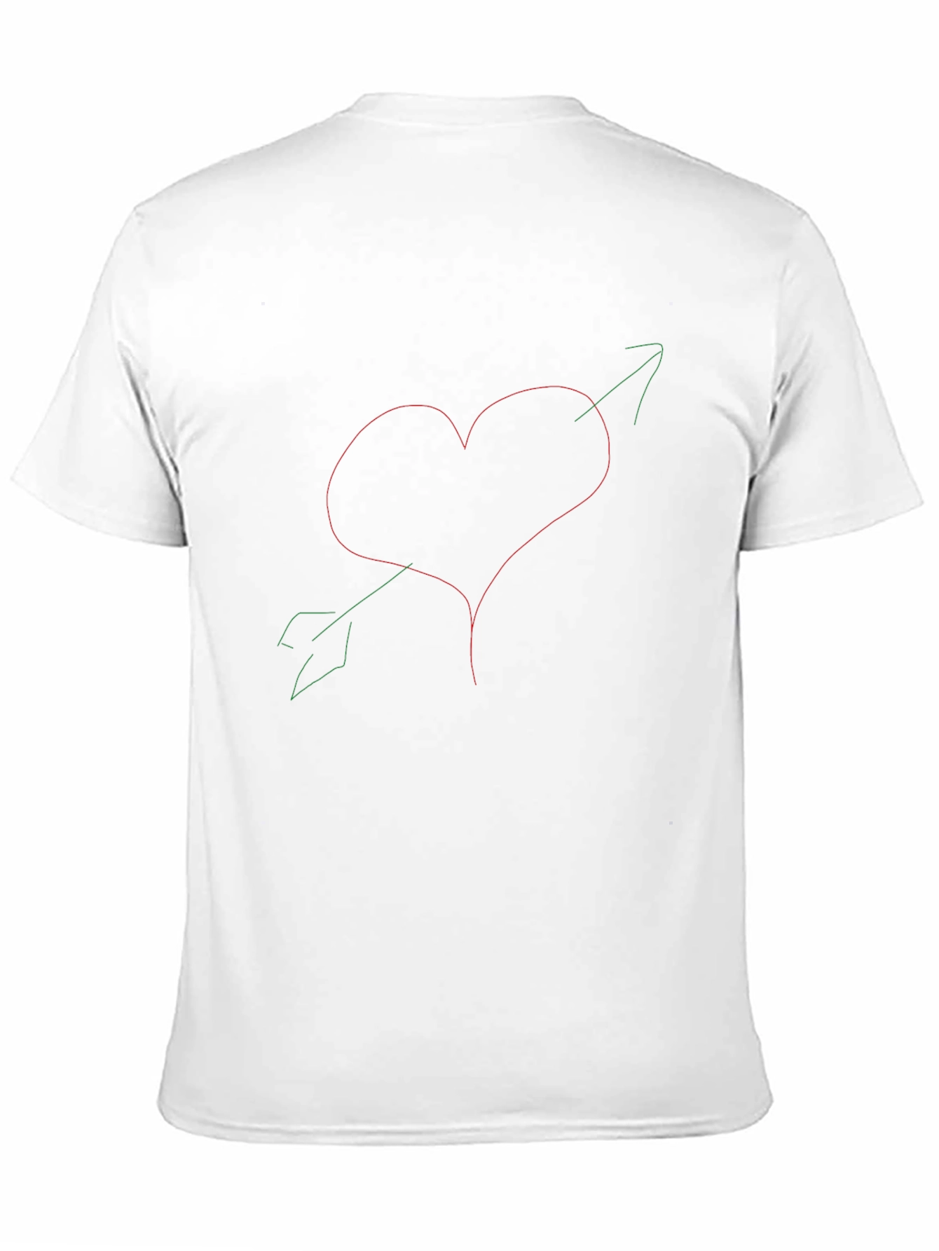 Heart Arrow Graphic Tee - Trendy Casual Style