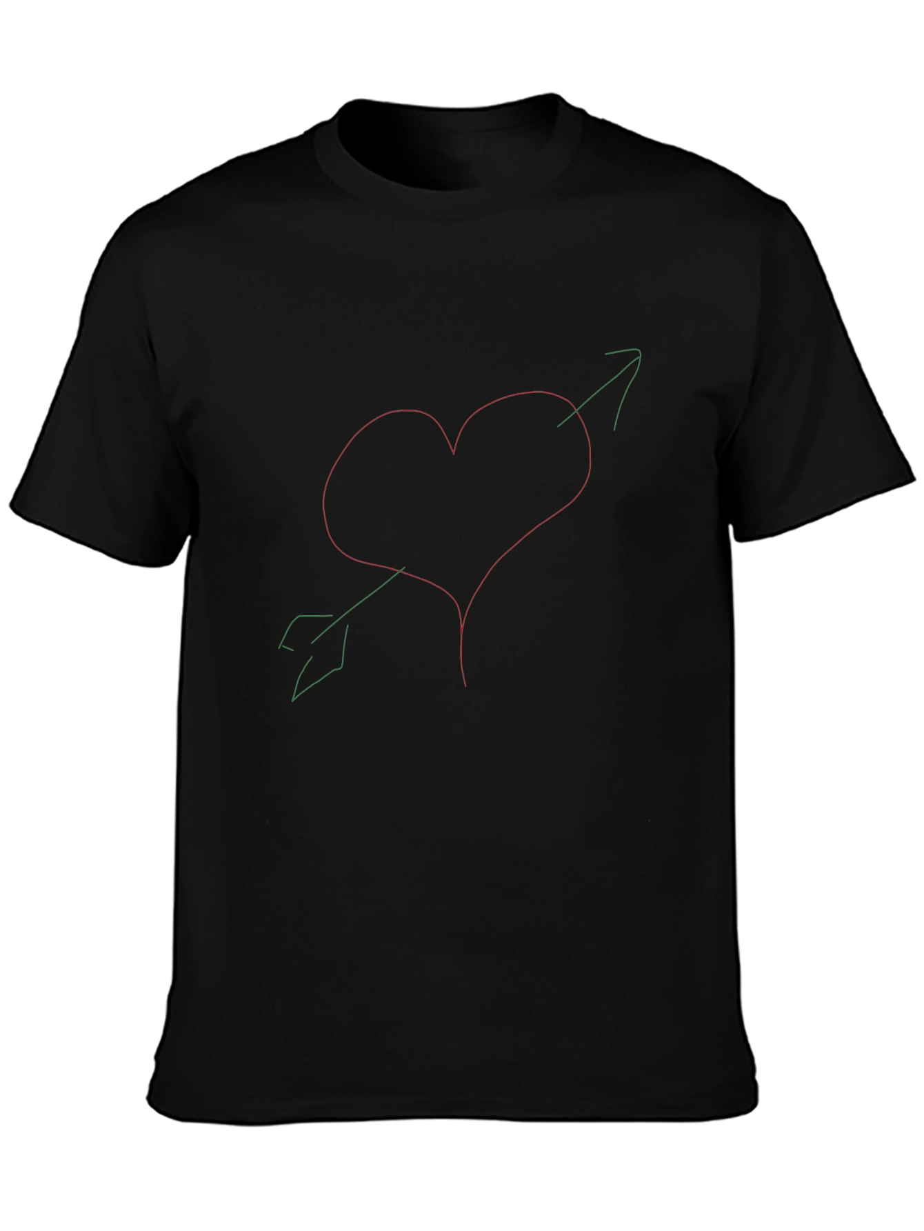 Heart Arrow Graphic Tee - Trendy Casual Style