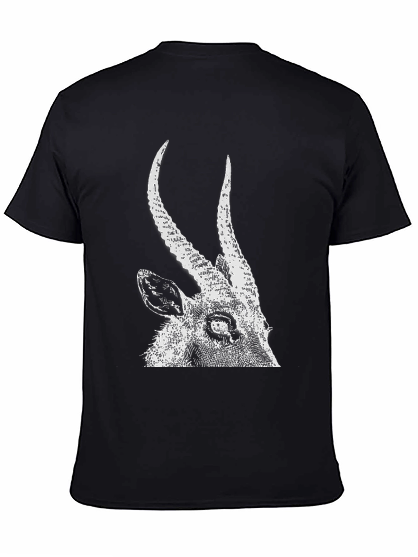 Antelope Graphic Tee - Black Cotton T-Shirt