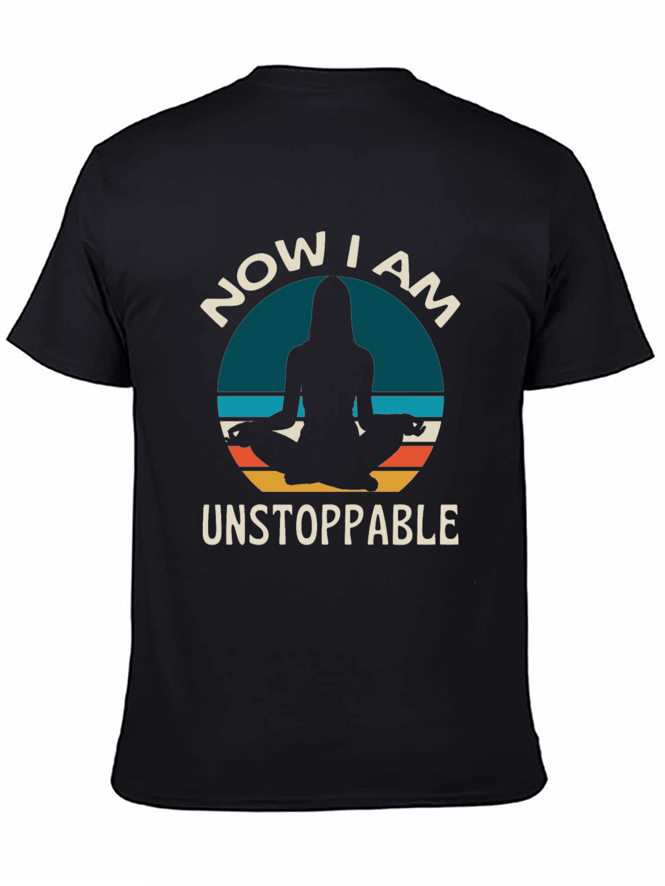 Unstoppable Yoga T-Shirt - Meditating Silhouette Design