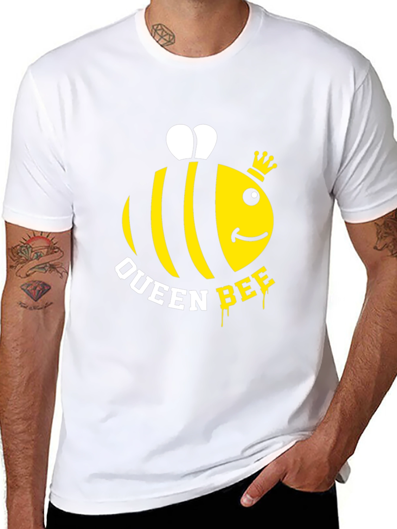 Queen Bee Graphic T-Shirt - Trendy Casual Wear