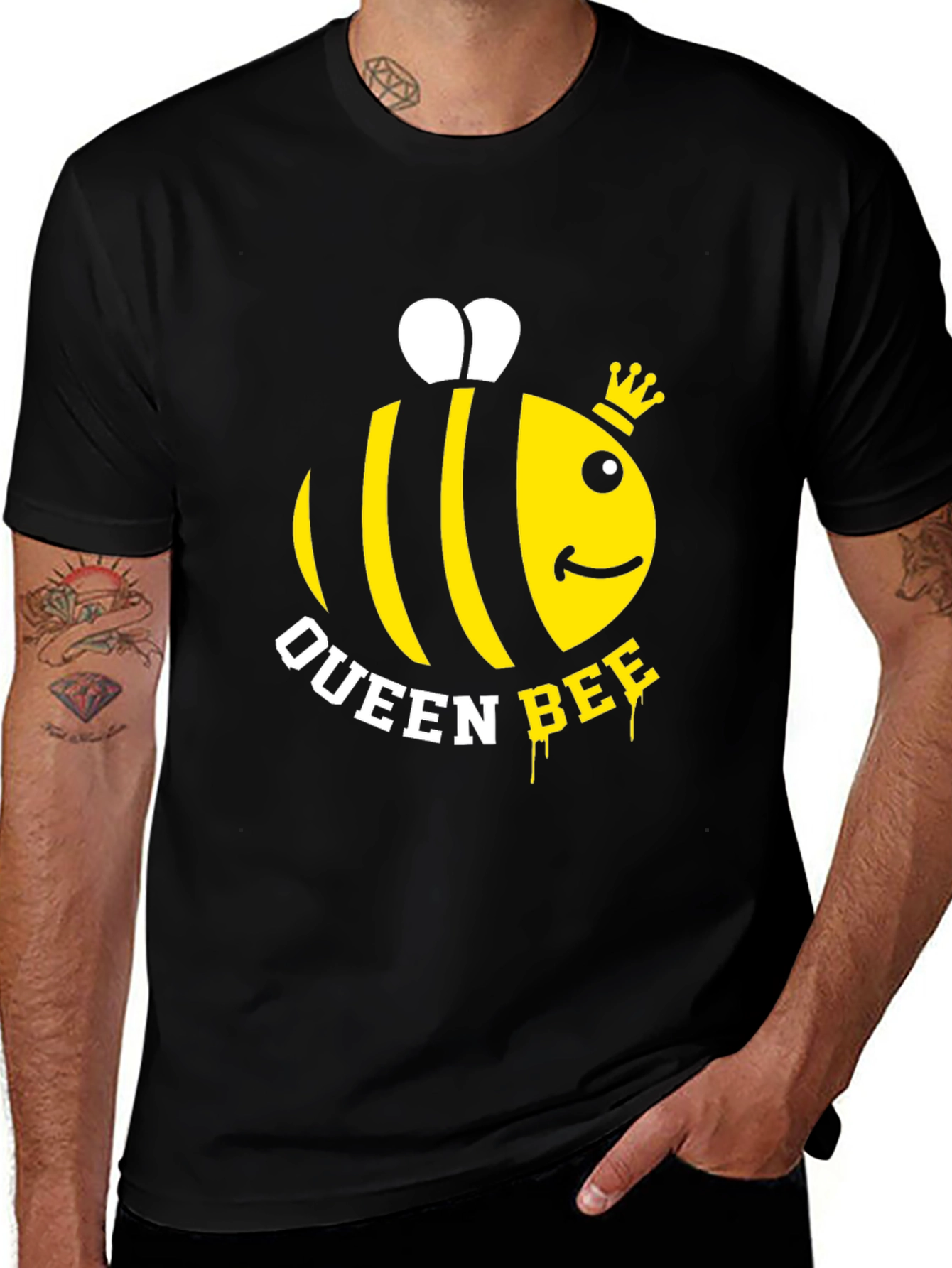 Queen Bee Graphic T-Shirt - Trendy Casual Wear